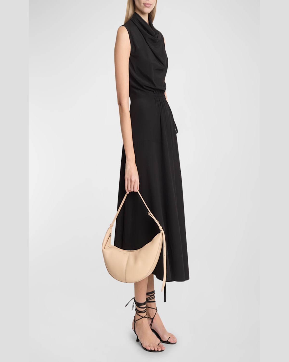 Proenza Schouler Slide Napa Leather Shoulder Bag In Beige