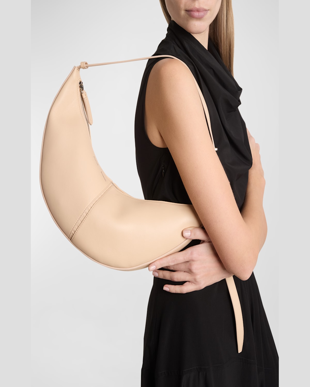 Proenza Schouler Slide Napa Leather Shoulder Bag In Beige