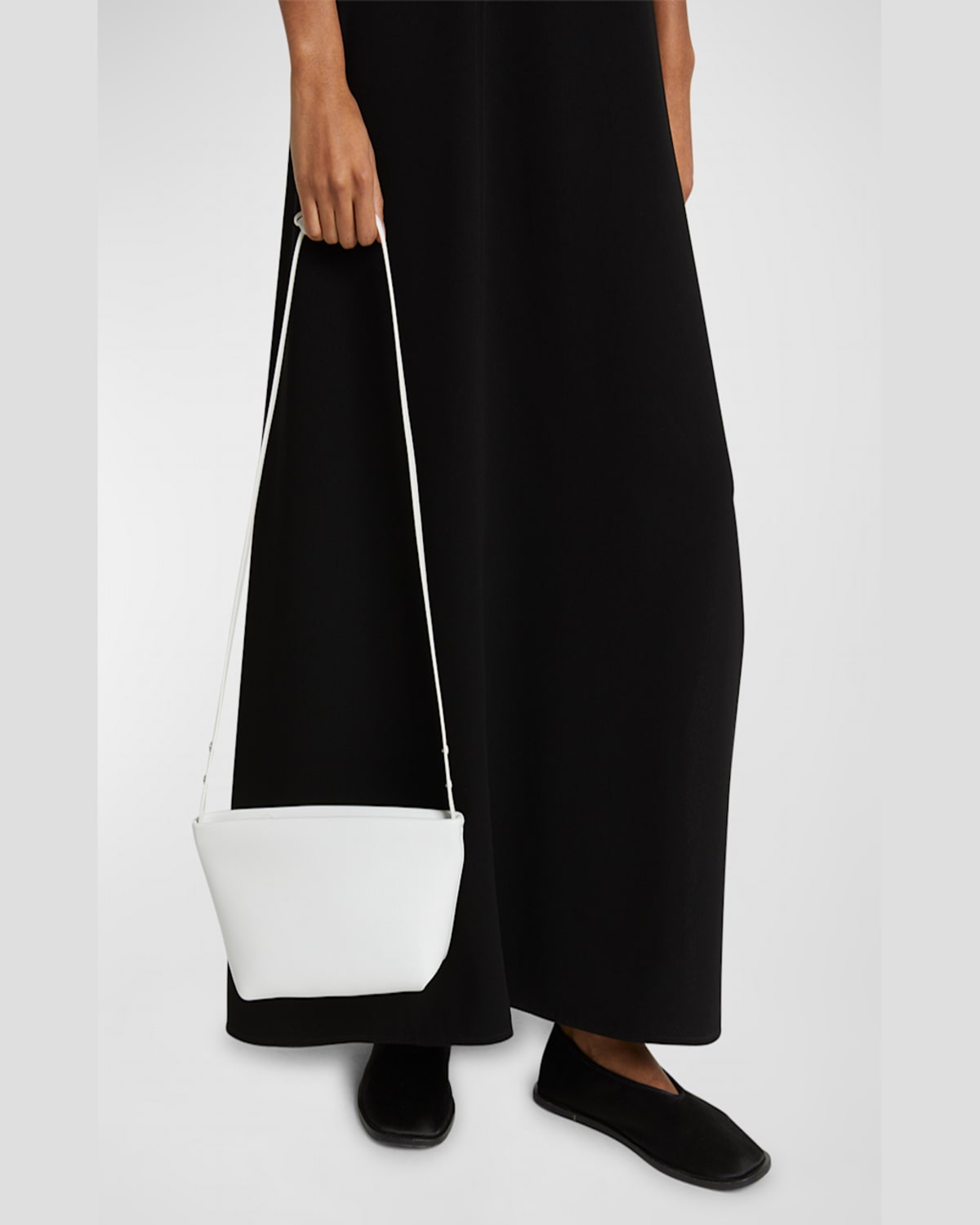 Proenza Schouler Bond Zip Napa Leather Shoulder Bag In White
