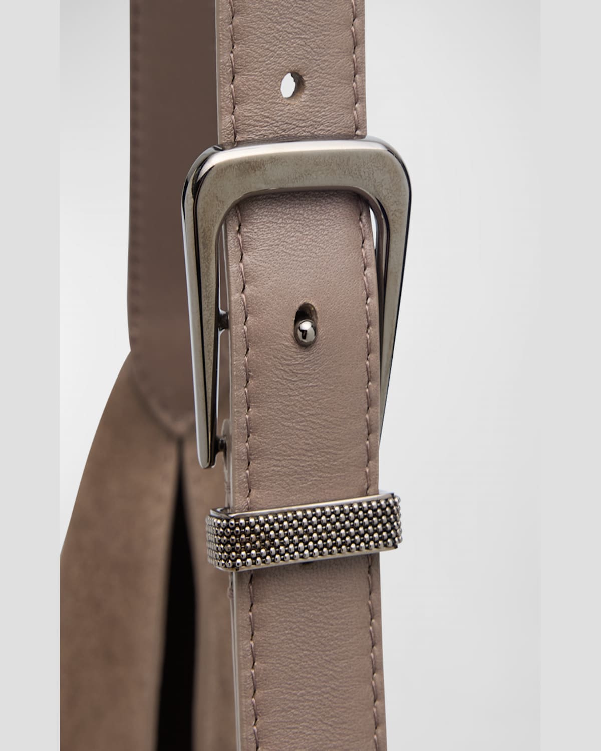 BRUNELLO CUCINELLI BUCKLE SUEDE HOBO BAG 
