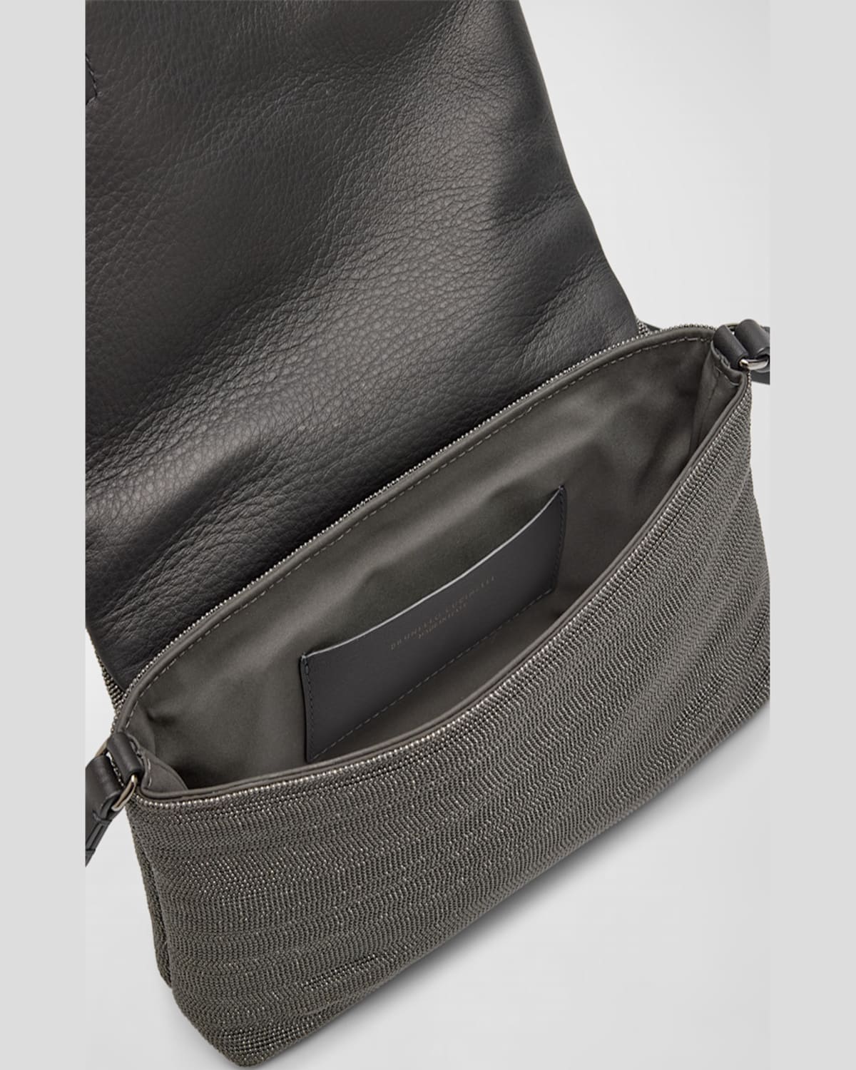 BRUNELLO CUCINELLI ALLOVER MONILI CONVERTIBLE CLUTCH BAG 