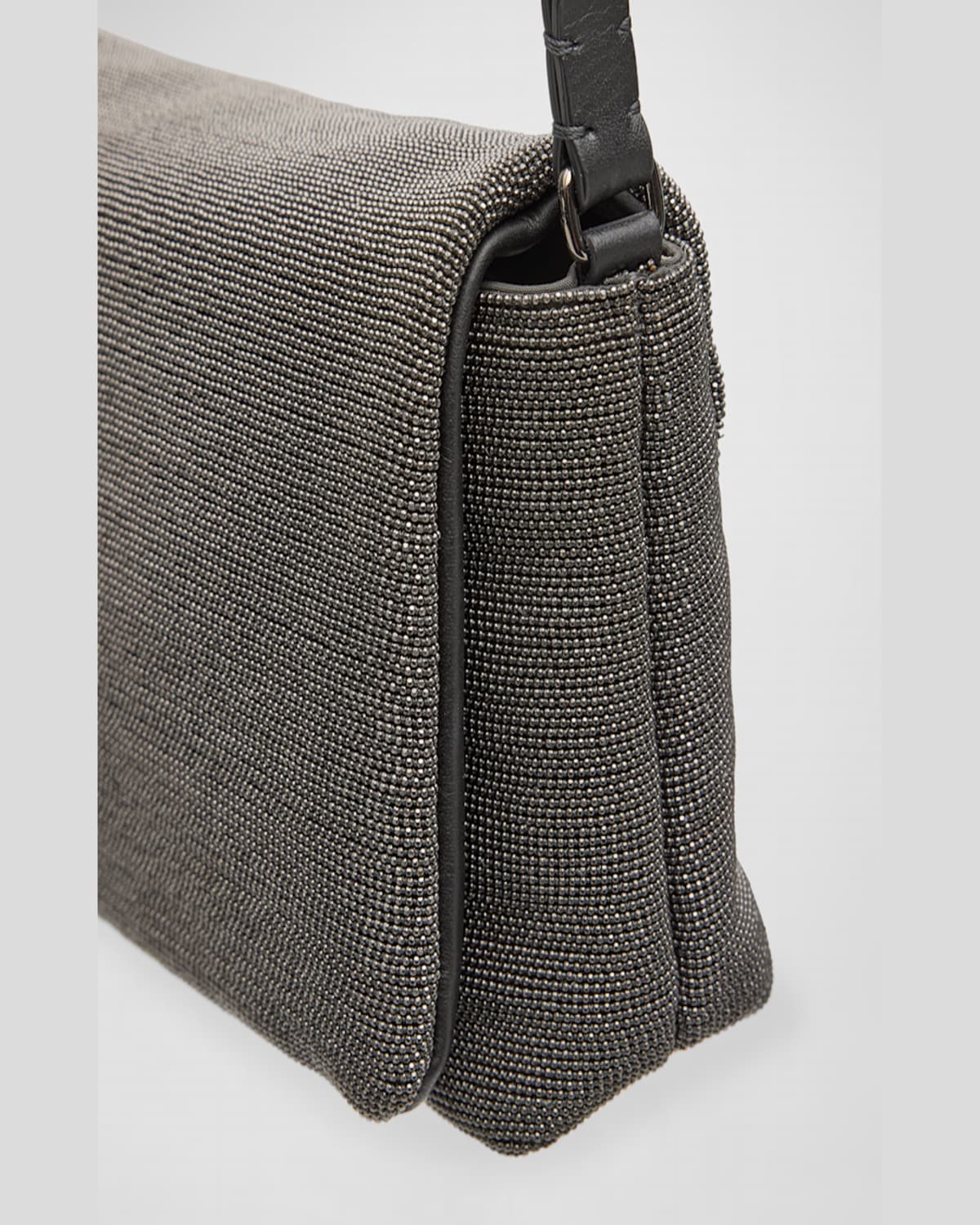 BRUNELLO CUCINELLI ALLOVER MONILI CONVERTIBLE CLUTCH BAG 