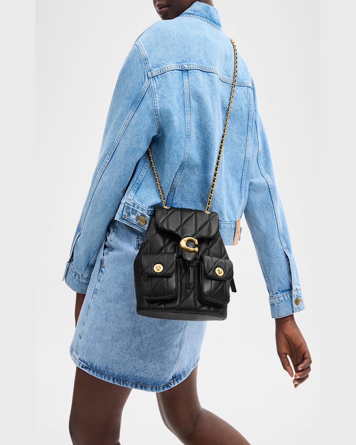 COACH TABBY QUILTED LEATHER BACKPACK 