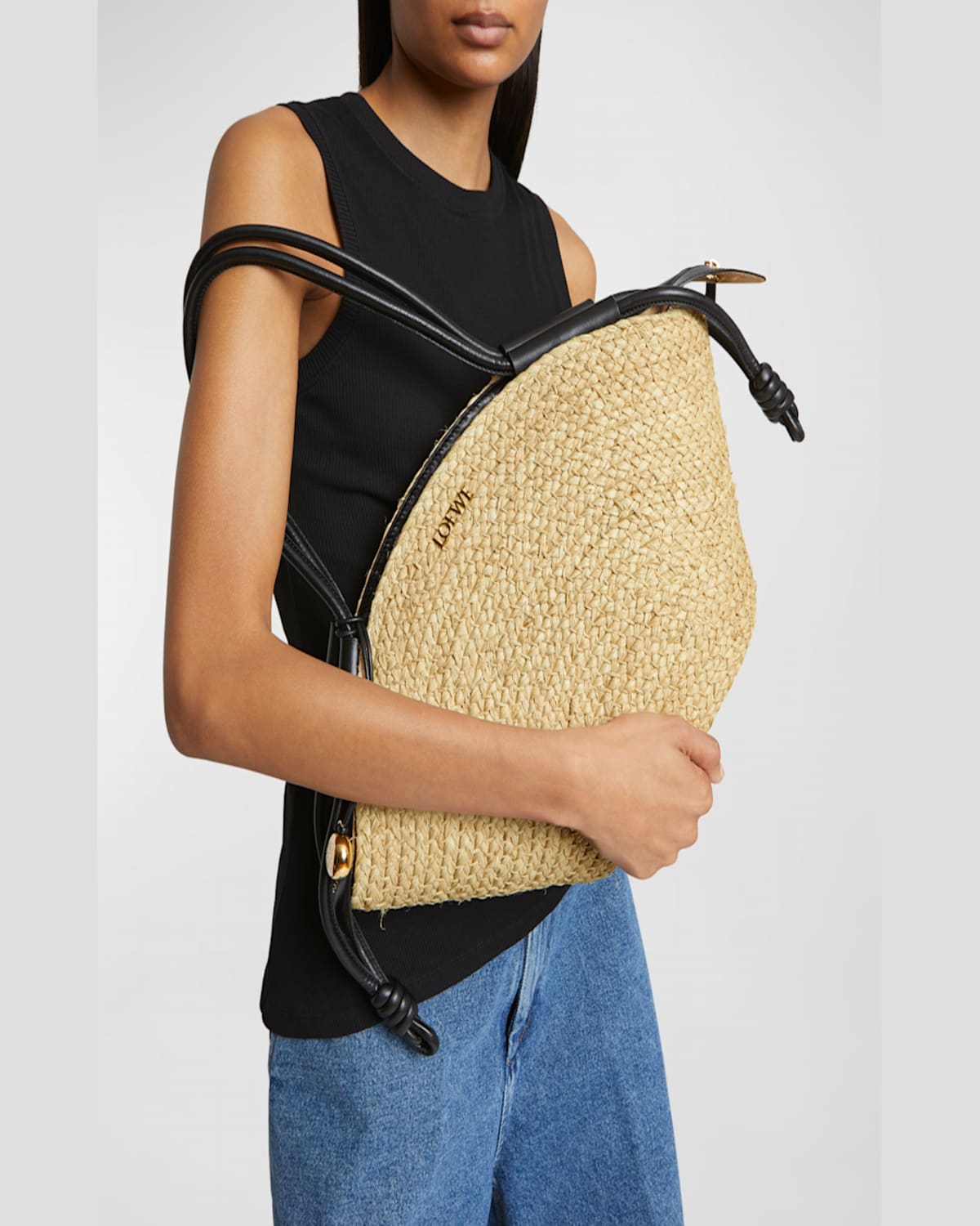 LOEWE PASEO SMALL BASKET TOTE BAG 