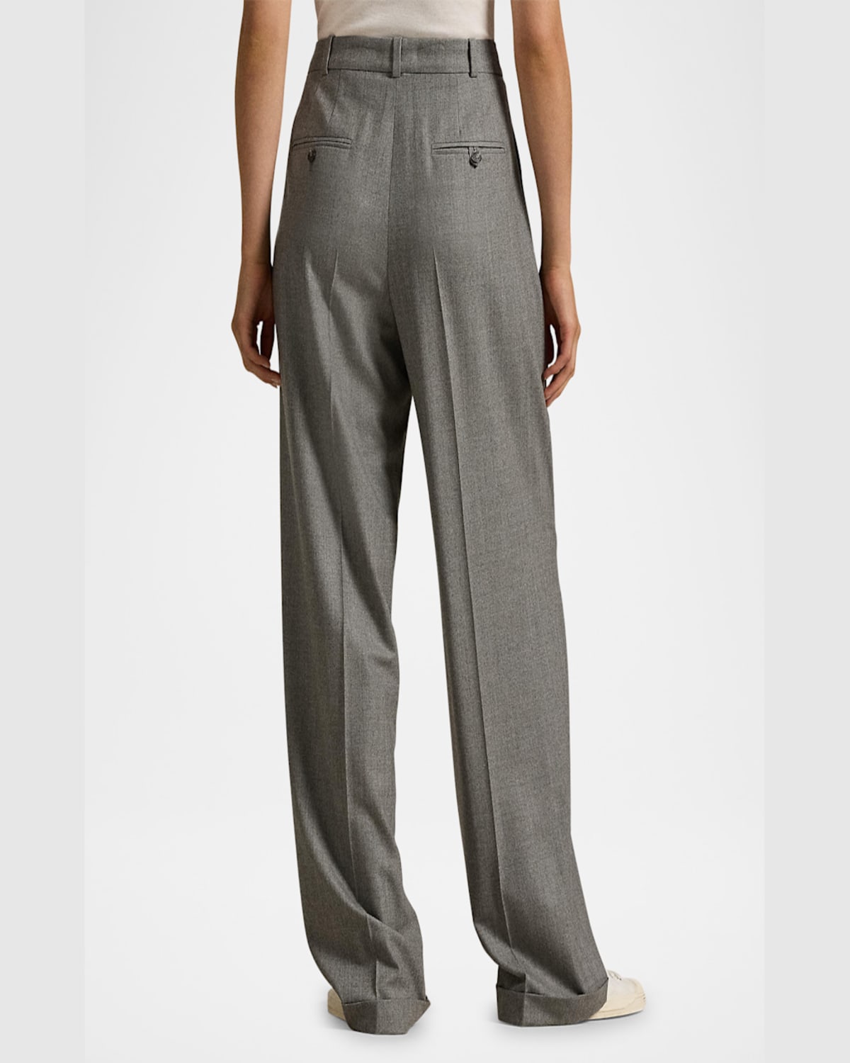 Polo Ralph Lauren Straight-leg Wool-blend Flannel Pants