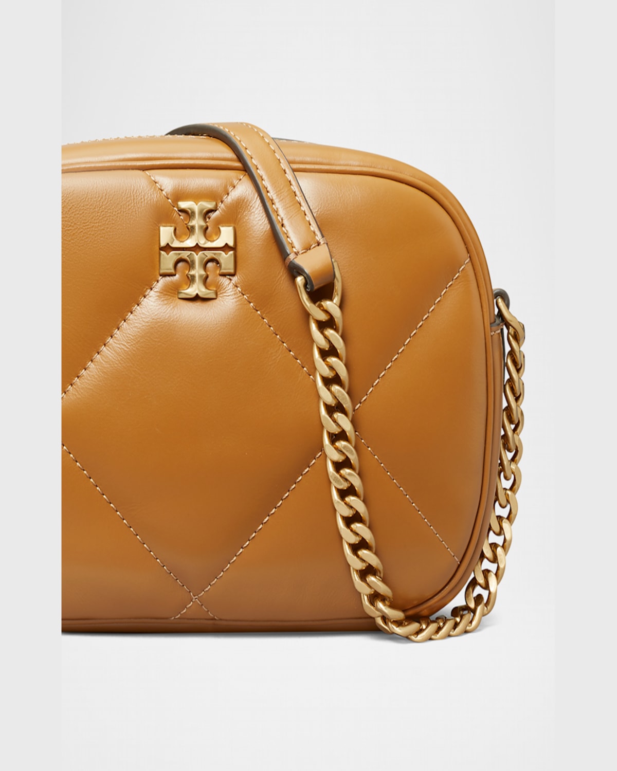 Tory Burch Kira Diamond-quilted Leather Crossbody Bag In Black