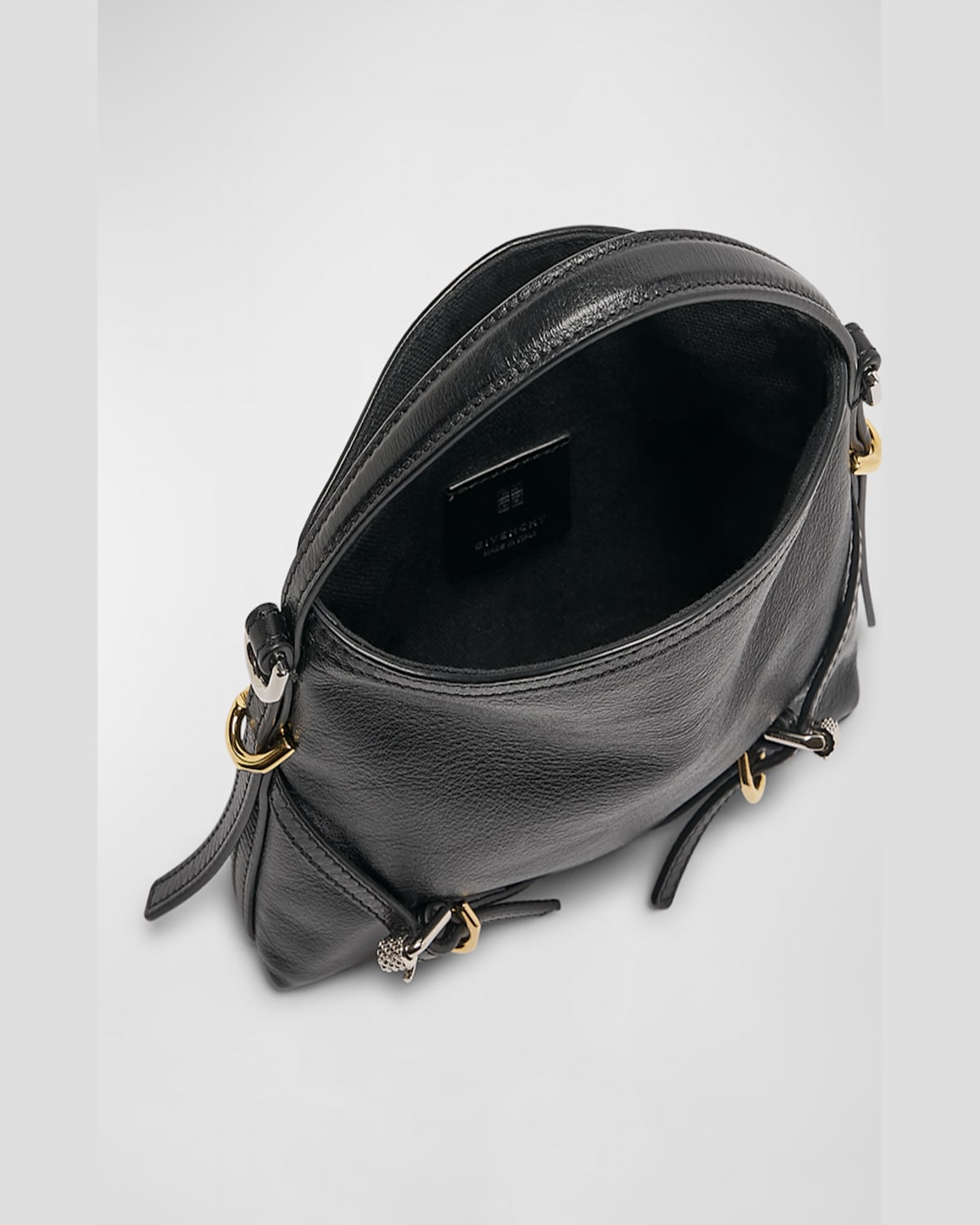 Givenchy Voyou Nano Bag In Leather In Black