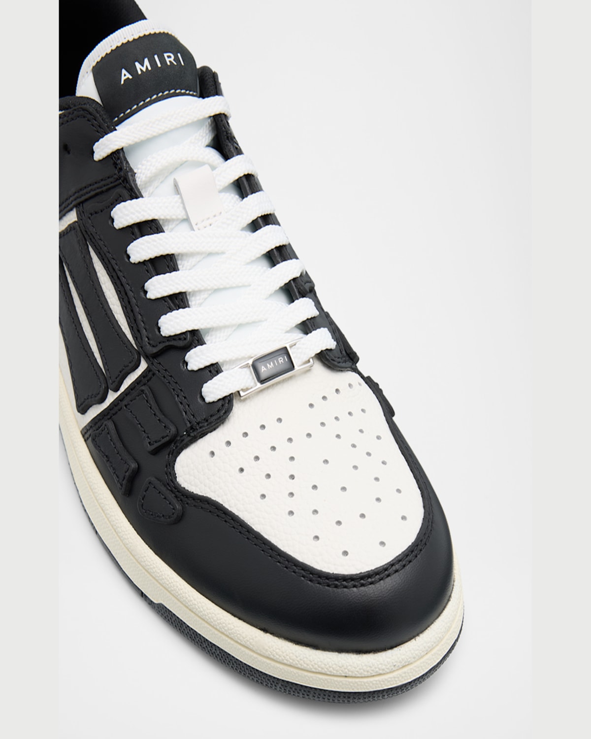 Amiri Contemporary Black Sneakers With Elevated Midsole In Black