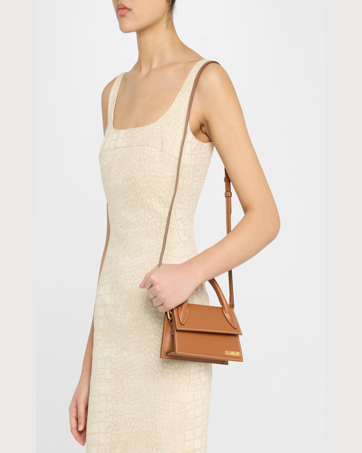 Jacquemus Shoulder Bag With Handle In Light Brown