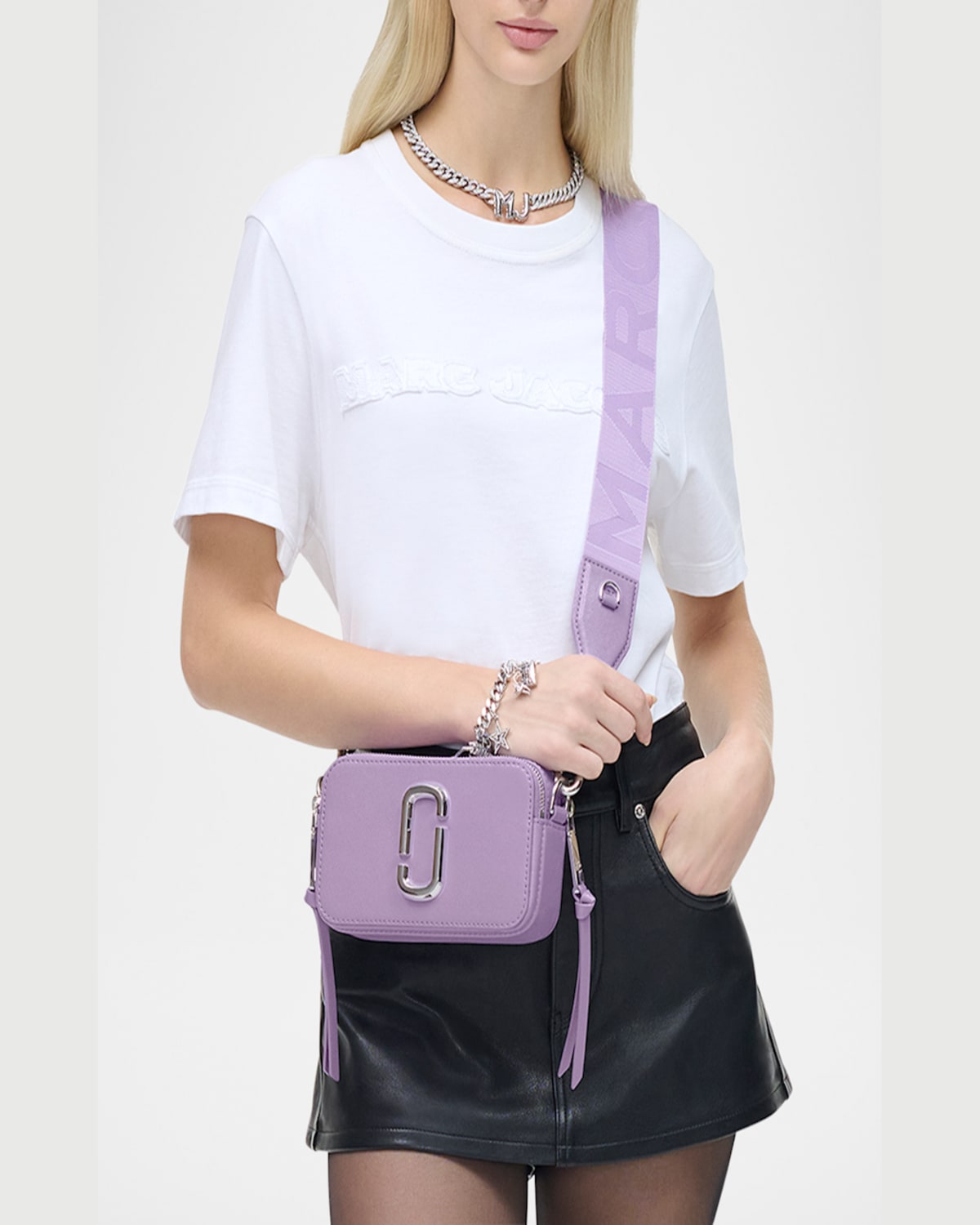 Marc Jacobs Snapshot Bag In Lilac