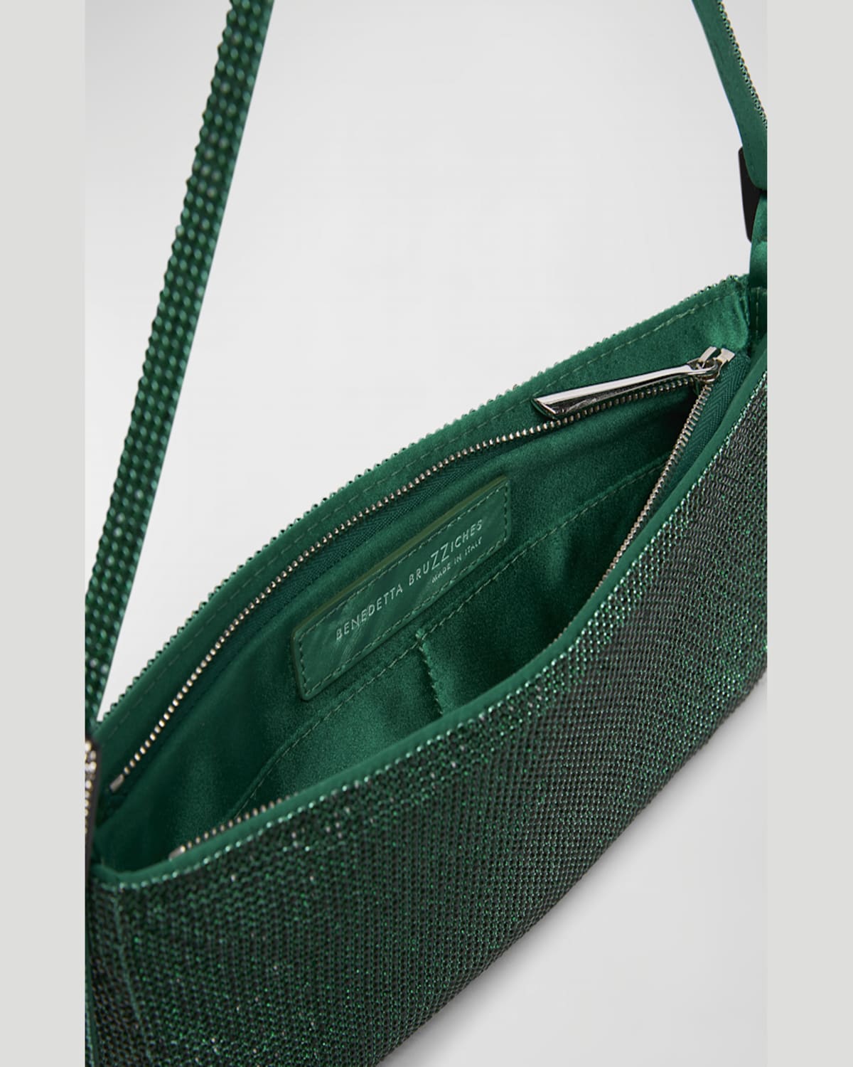 Benedetta Bruzziches Your Best Friend La Grande Mesh Crystal Shoulder Bag In Satisfaction