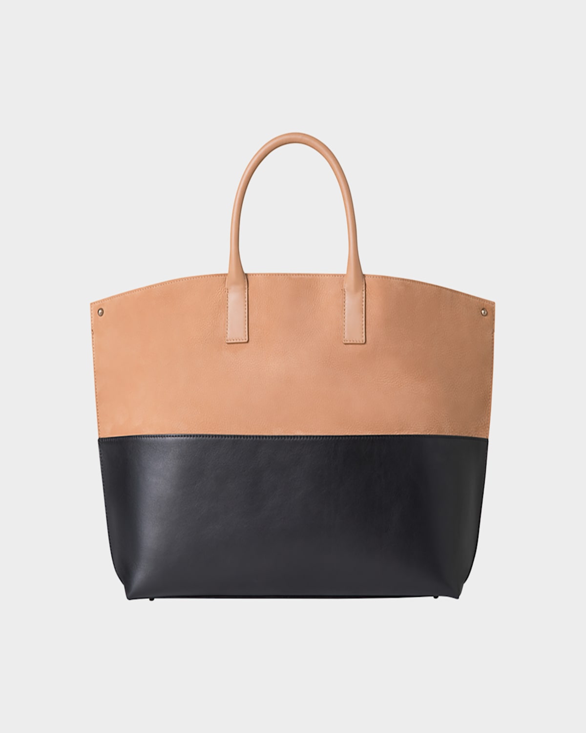 AKRIS AI MEDIUM BICOLOR NUBUCK LEATHER SHOULDER BAG 
