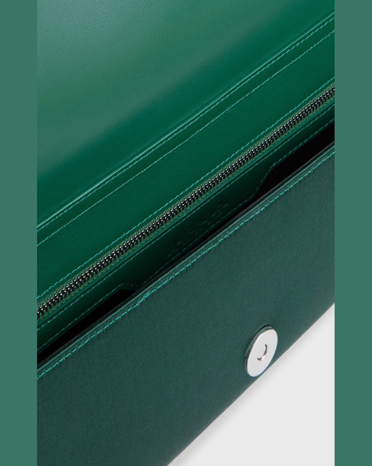 AKRIS ANOUK SMALL SATIN CLUTCH BAG 