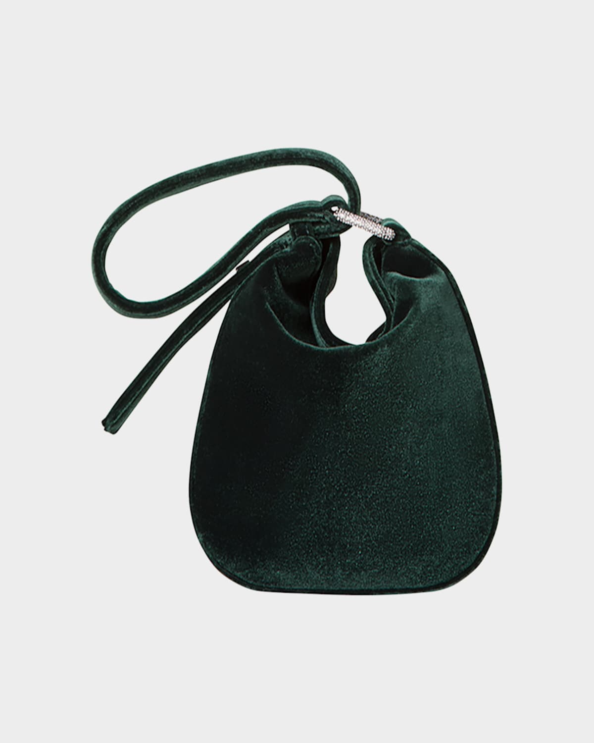 AKRIS ANNA MINI VELVET HOBO BAG 