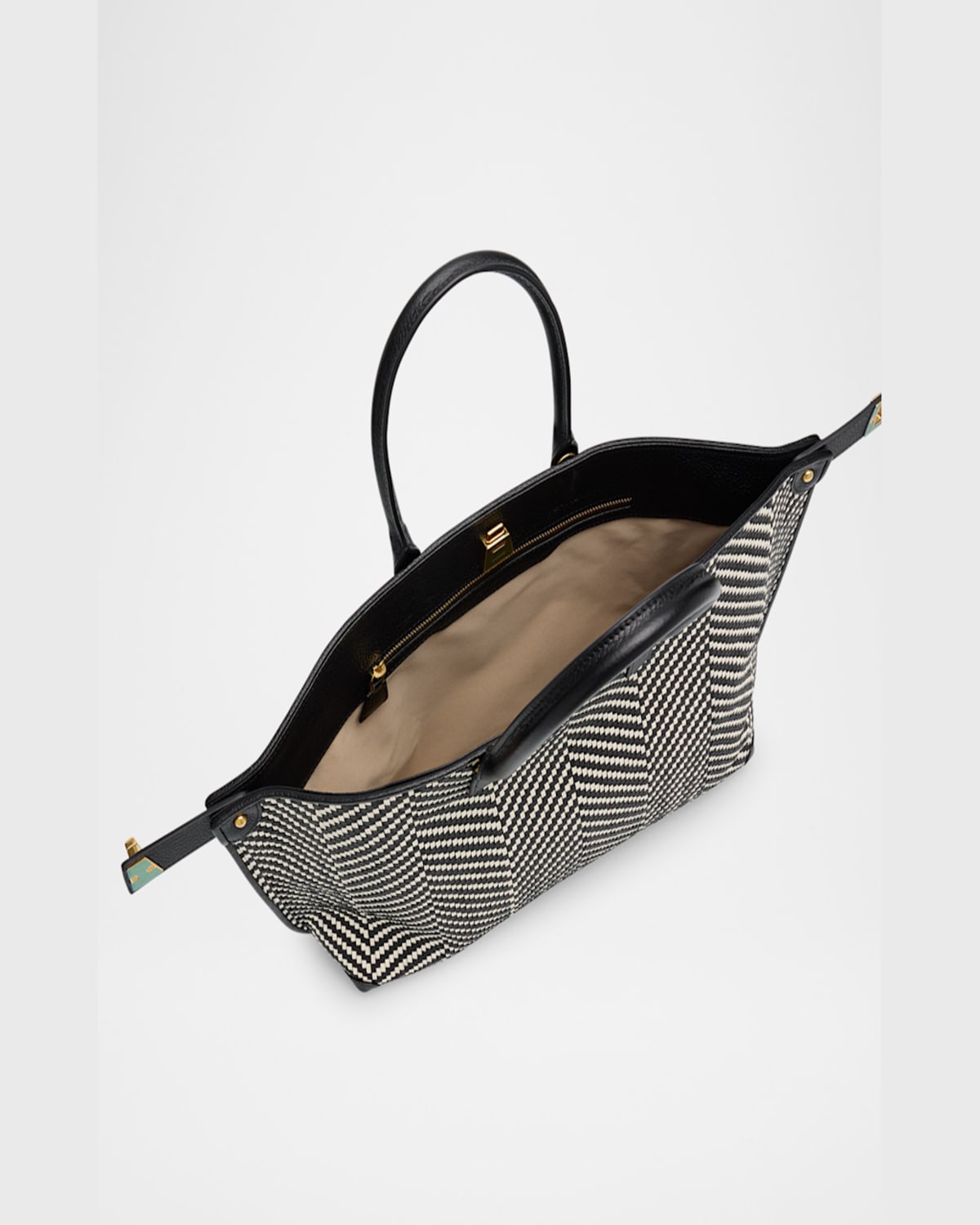 AKRIS AI SMALL BRAIDED LEATHER SHOULDER BAG 