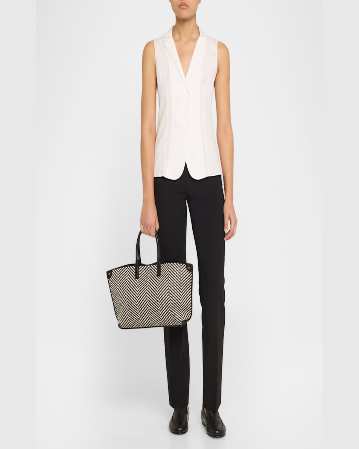 AKRIS AI SMALL BRAIDED LEATHER SHOULDER BAG 