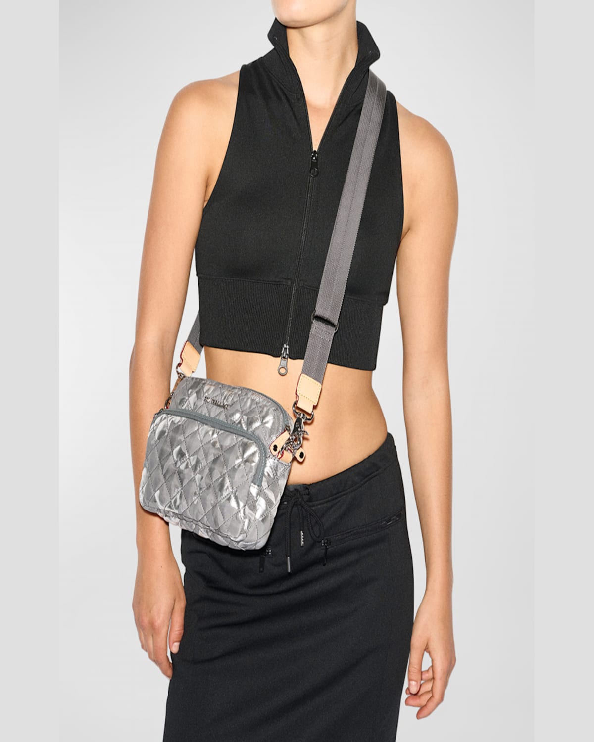 Mz Wallace Small Metro Quilted Nylon Camera Bag In Multi