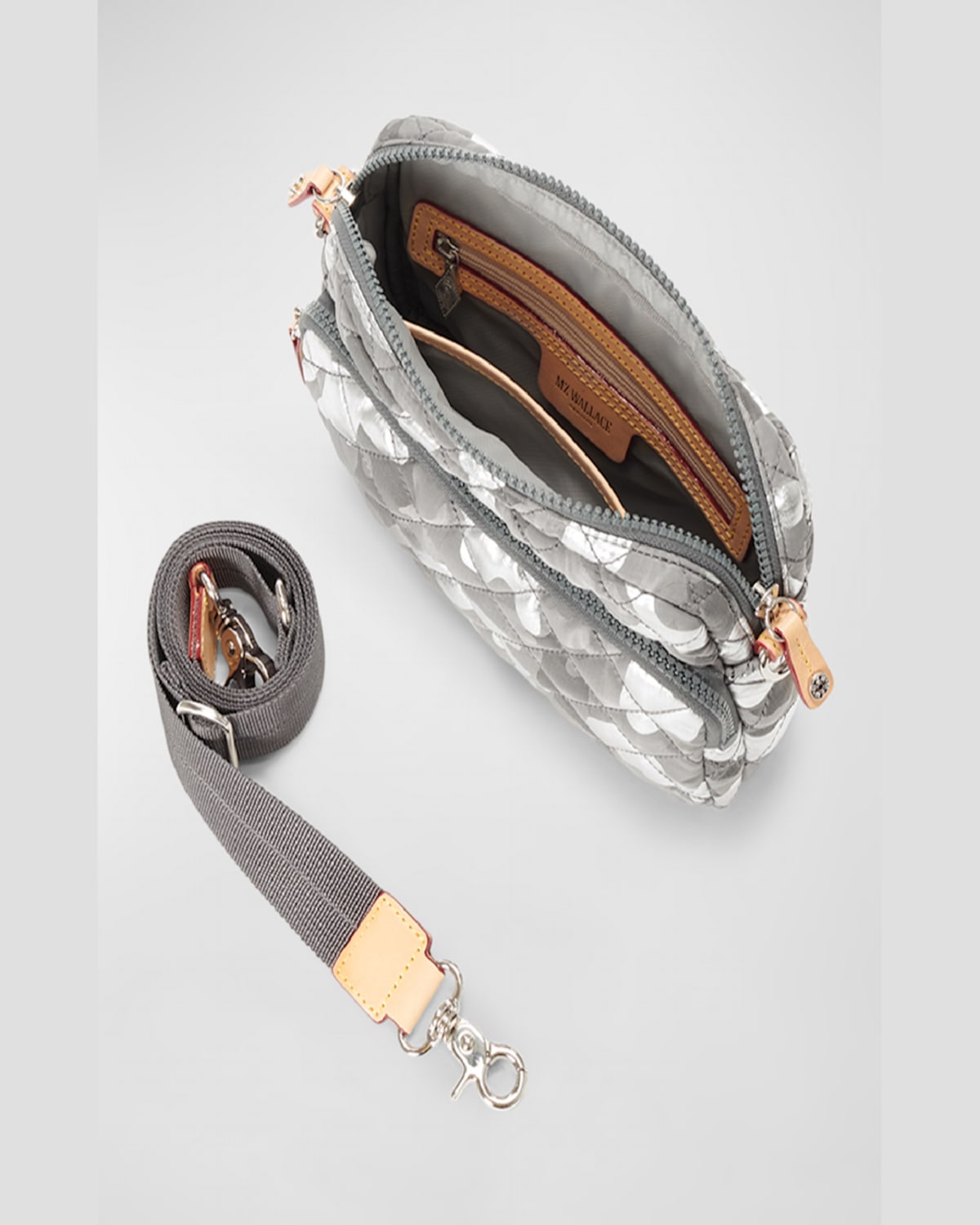Mz Wallace Small Metro Quilted Nylon Camera Bag In Multi