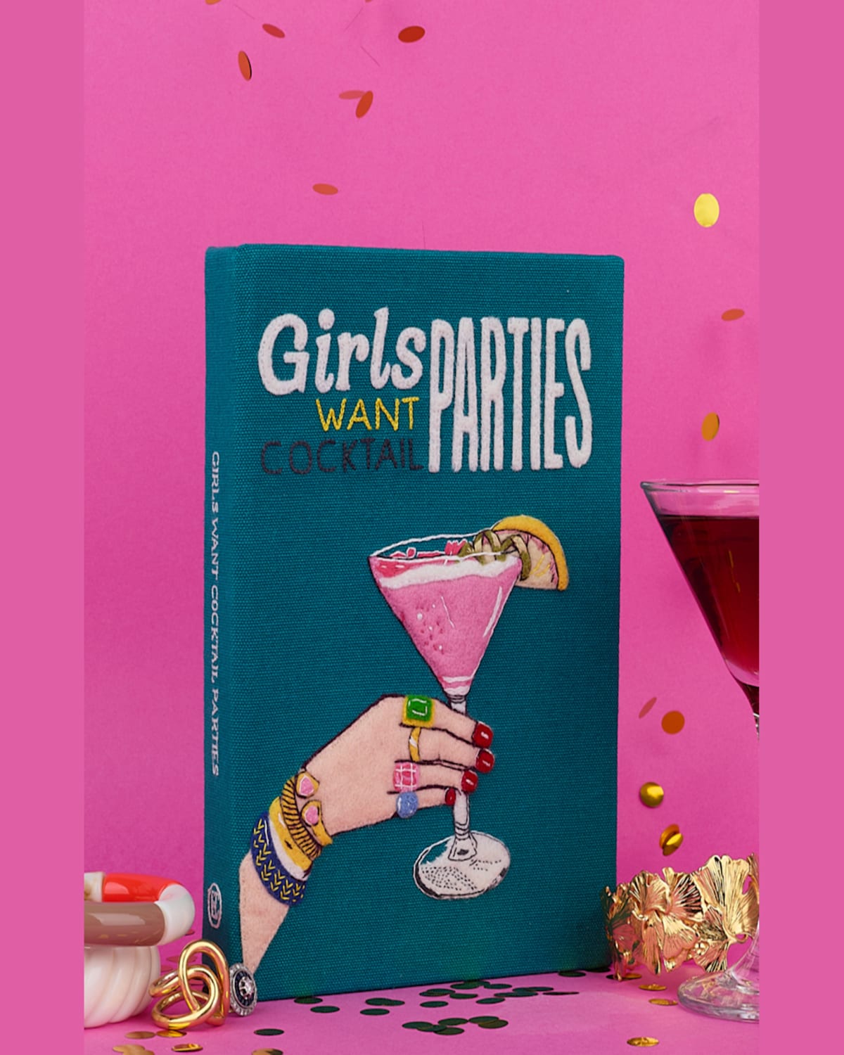 Shop Olympia Le-tan Girls Want Cocktail Parties Book Clutch Bag In Jade Latim