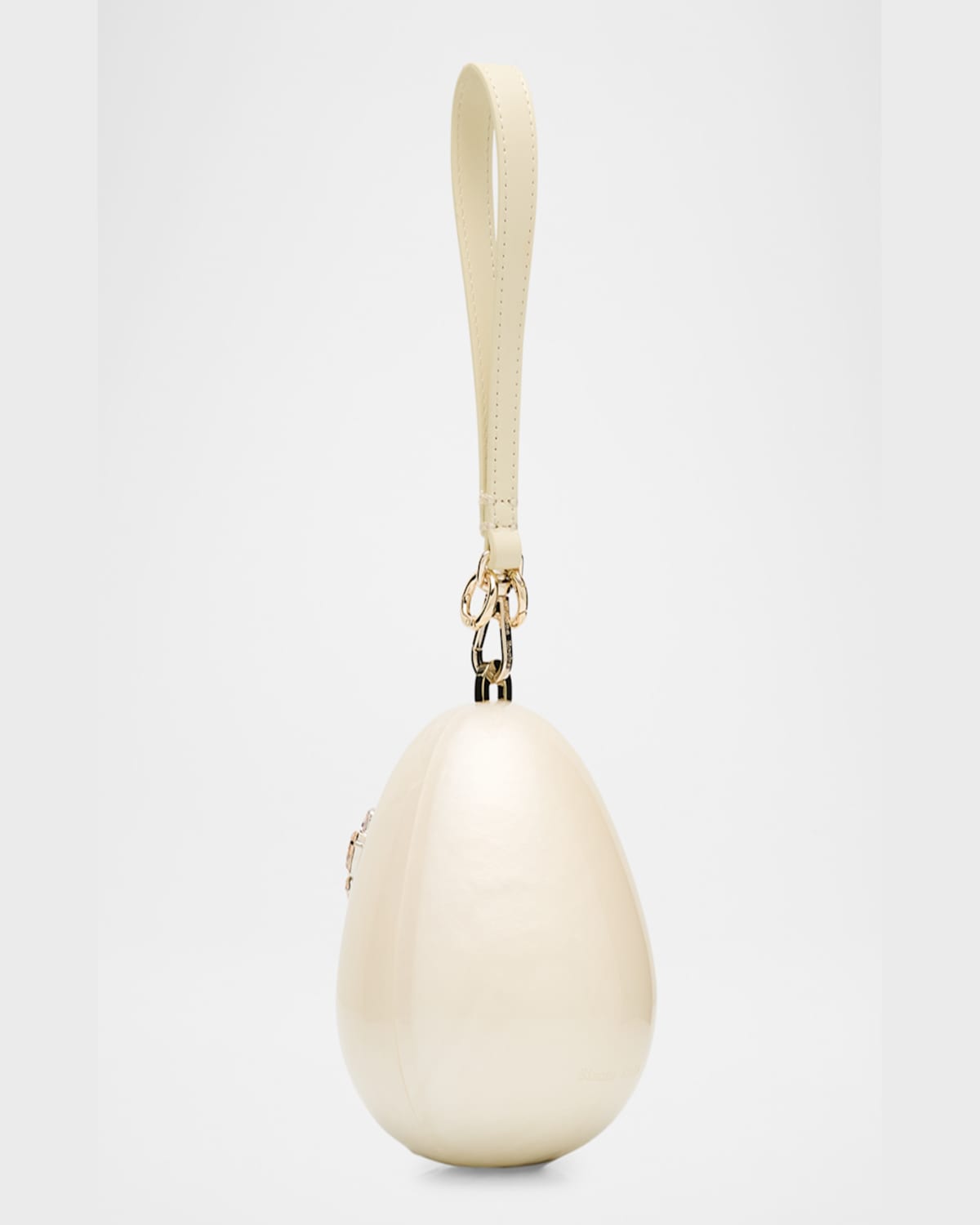 Simone Rocha Micro Pearly Egg Crossbody Bag In Pearl Pink Multi