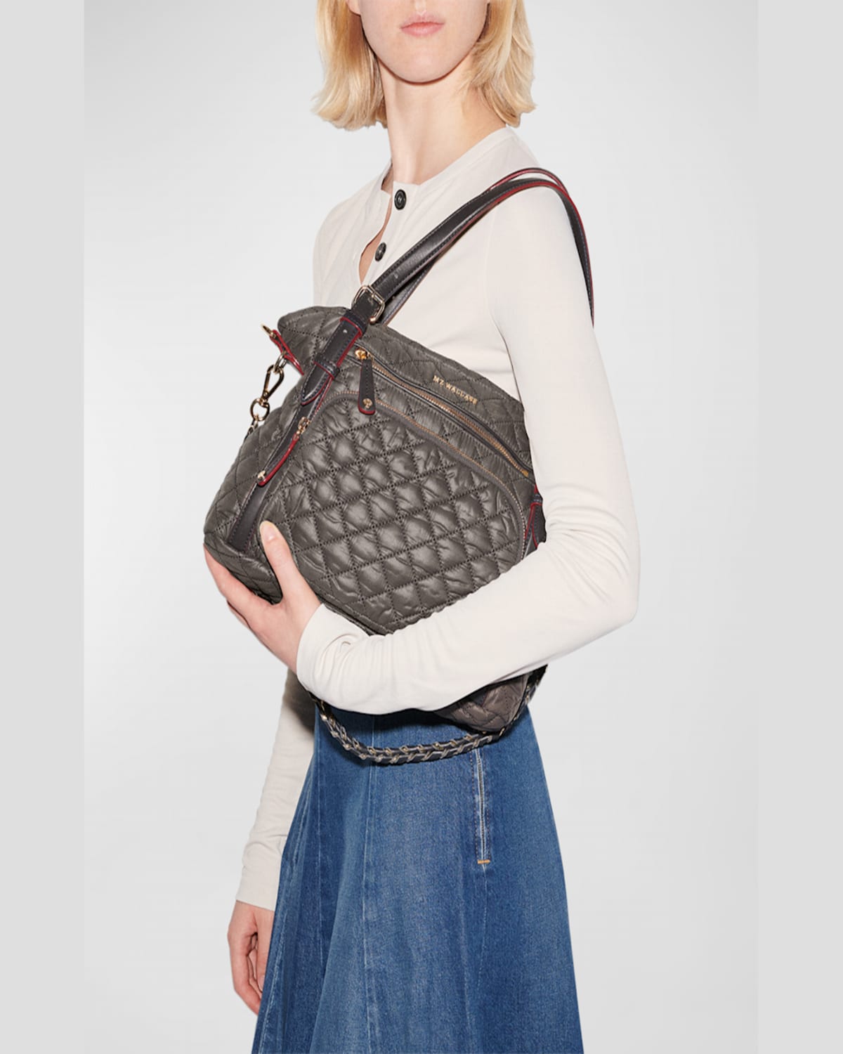 Mz Wallace Crosby Everywhere Tote Bag In Magnet Rec