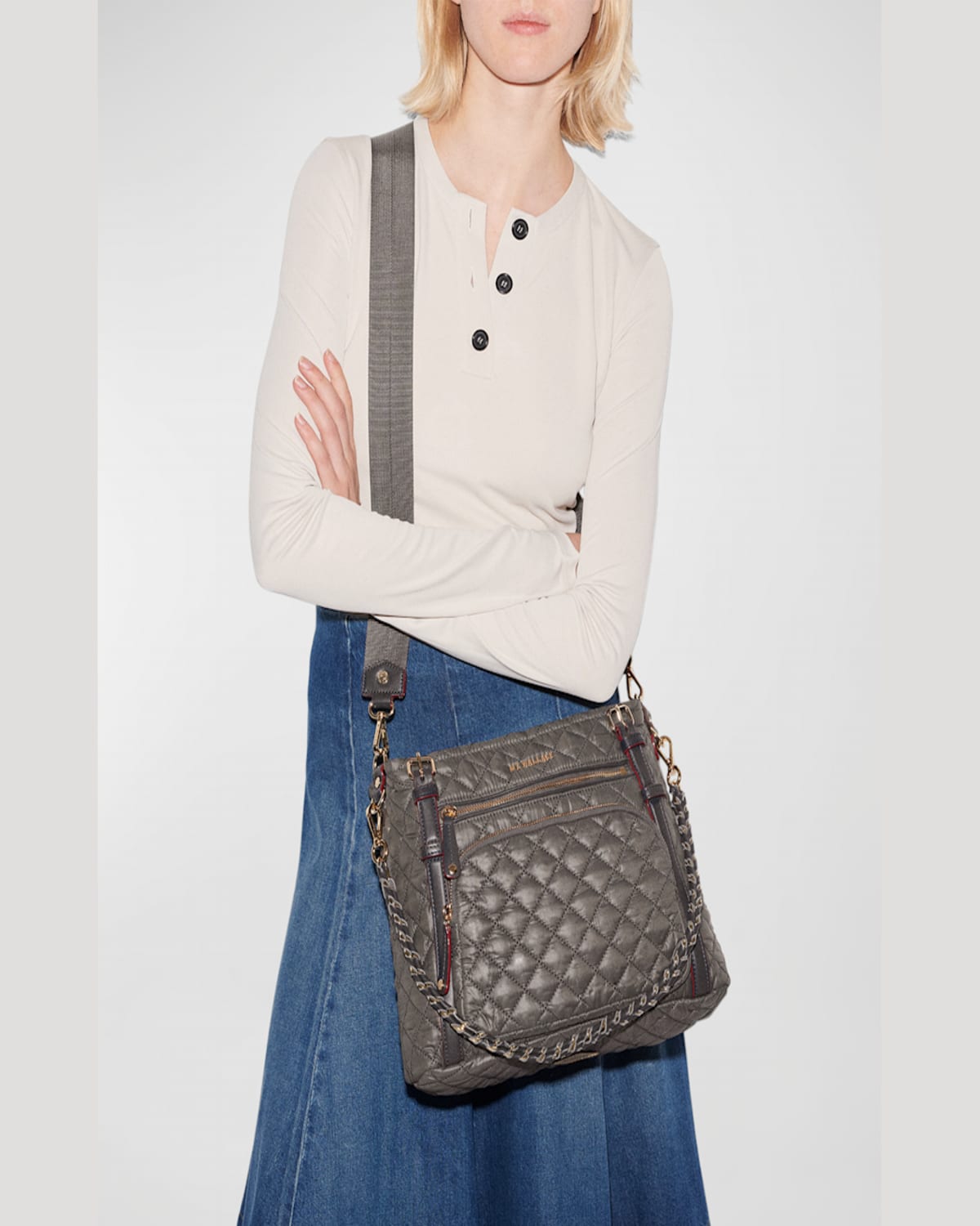 Mz Wallace Crosby Everywhere Tote Bag In Magnet Rec