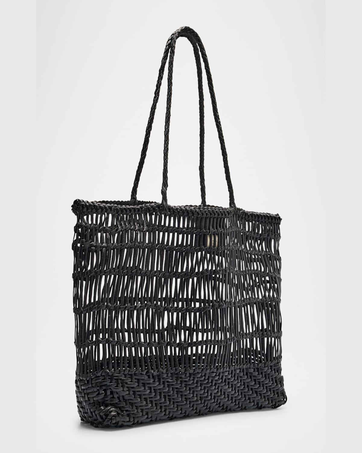 Btb Los Angeles Brodie Caged Leather Tote Bag In Esspreso