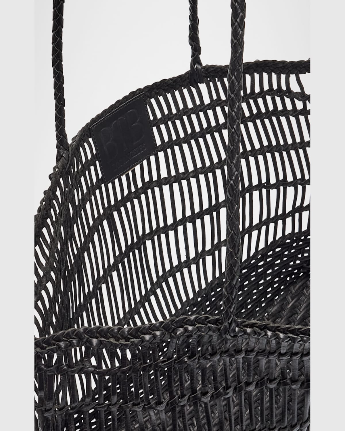 Btb Los Angeles Brodie Caged Leather Tote Bag In Esspreso