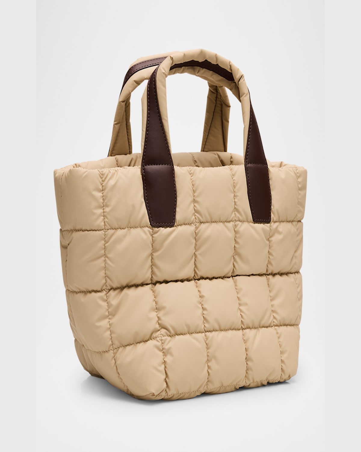 Veecollective Porter Small Recycled Quilted Tote Bag In Yellow