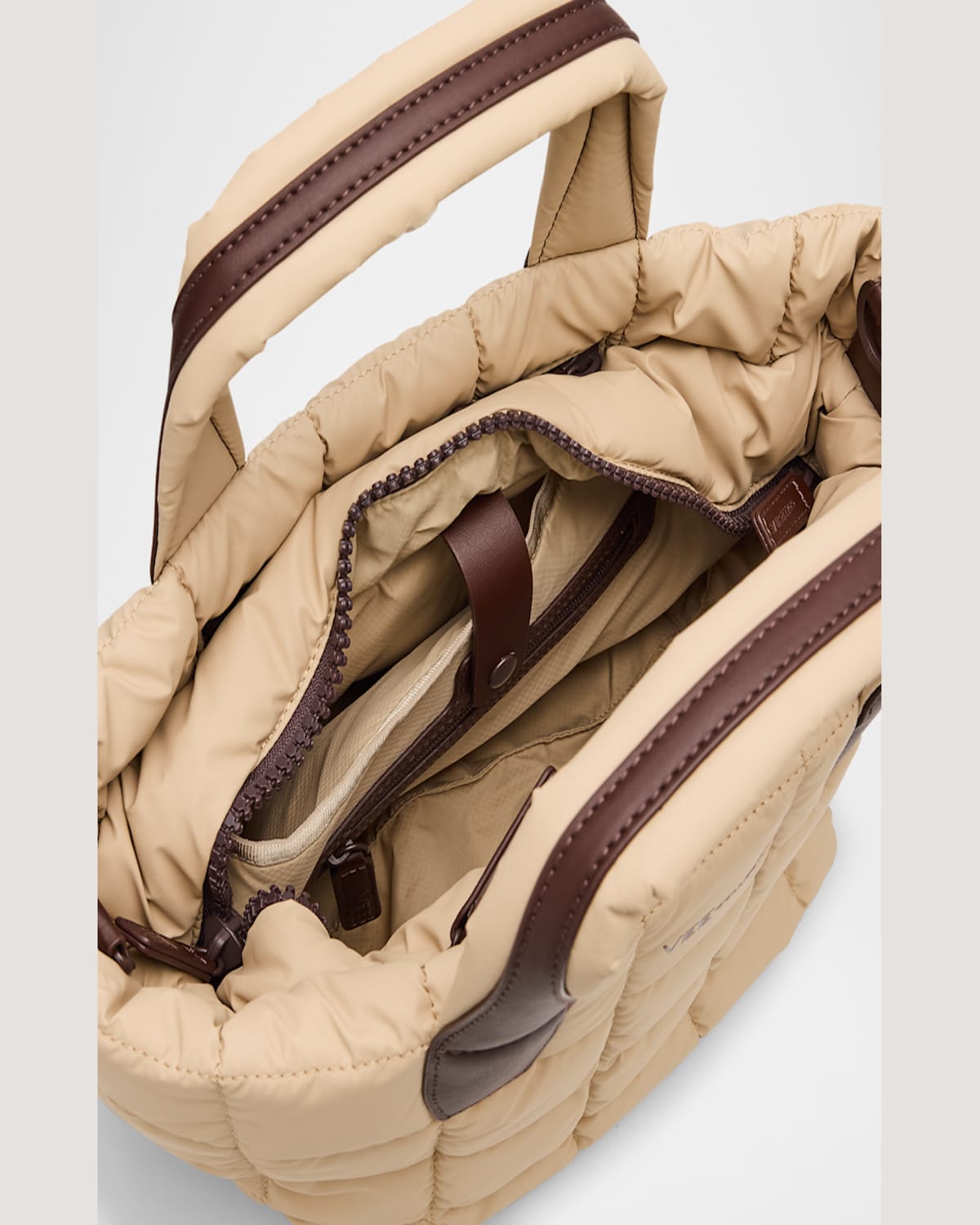 Veecollective Porter Small Recycled Quilted Tote Bag In Yellow