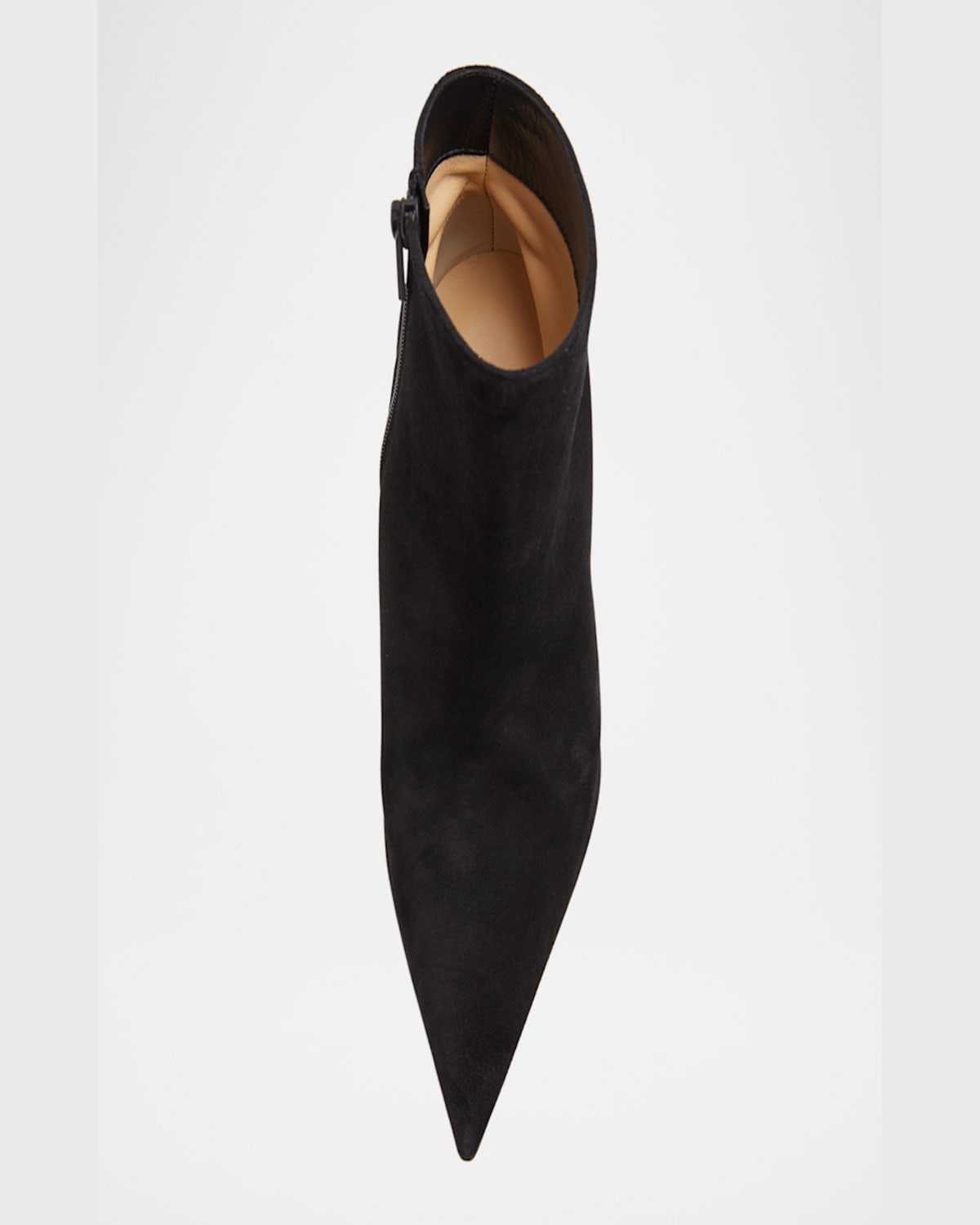 Christian Louboutin Belle Suede Red Sole Ankle Booties In Black