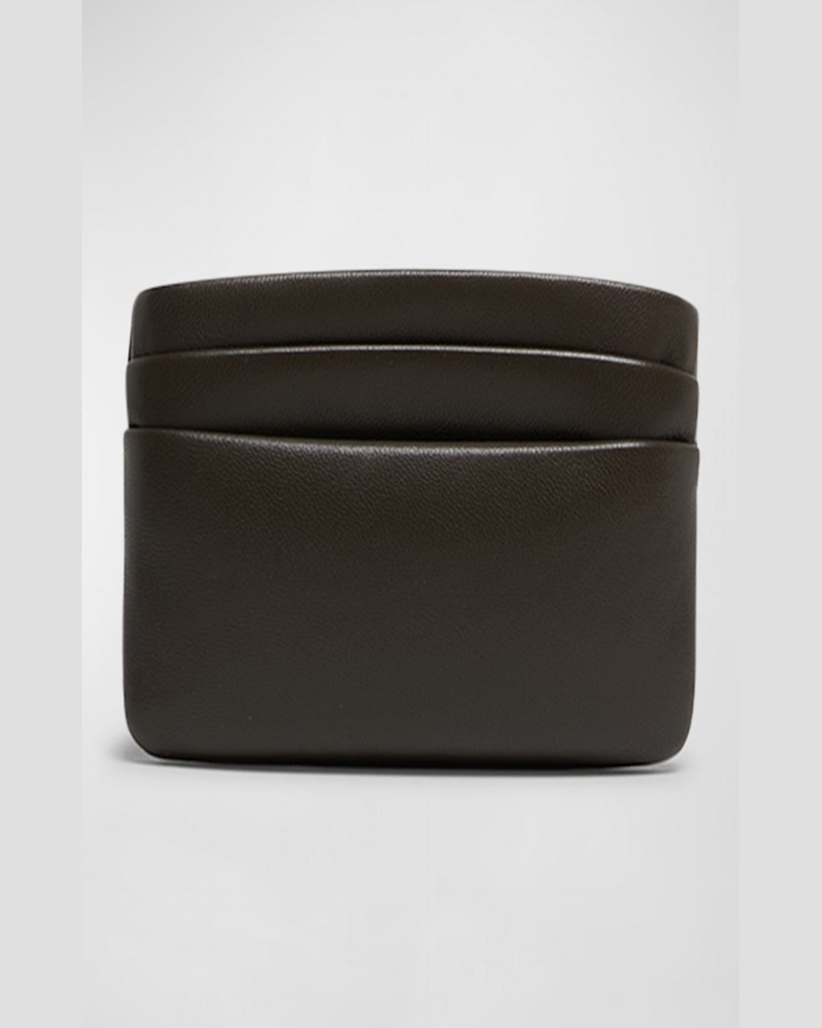 Saint Laurent Ysl Zip Card Holder In Plonge Leather In Light