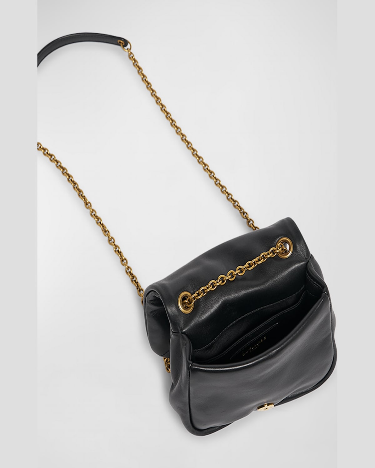 Saint Laurent Jamie 4.3 Nano Ysl Crossbody Bag In Quilted Leather In Nero