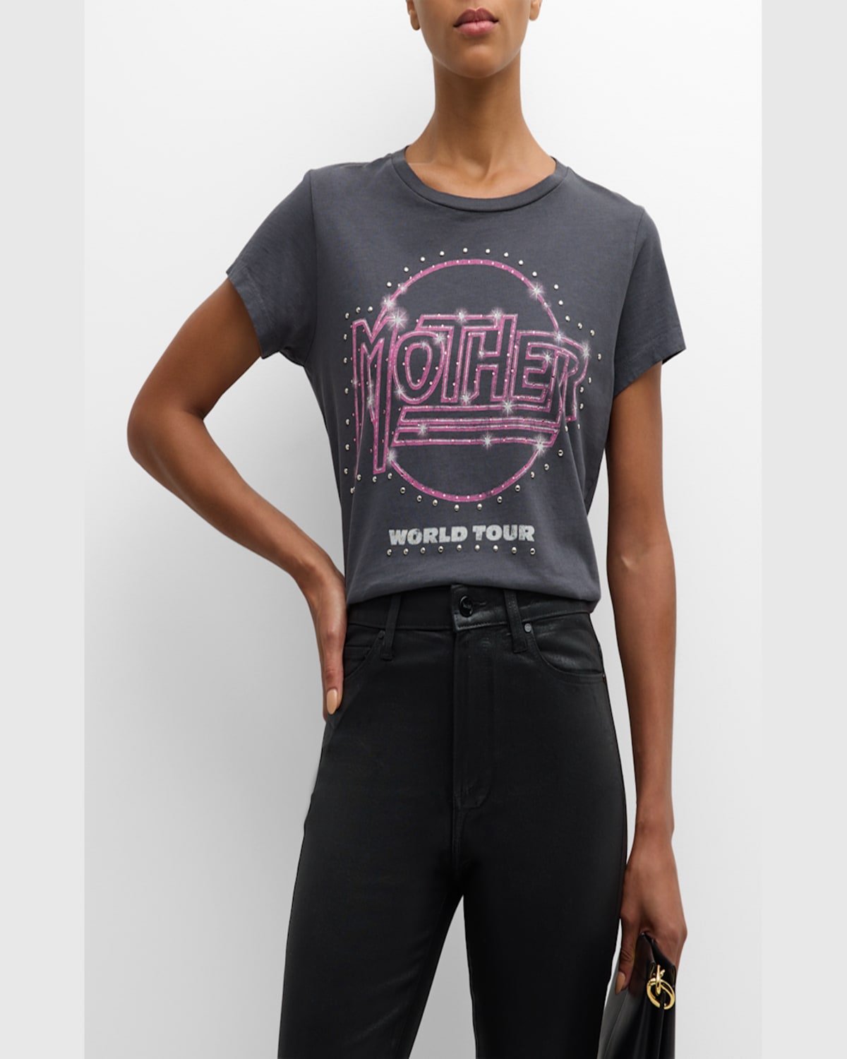 Mother The Boxy Goodie Goodie Graphic Tee In Surf Parol