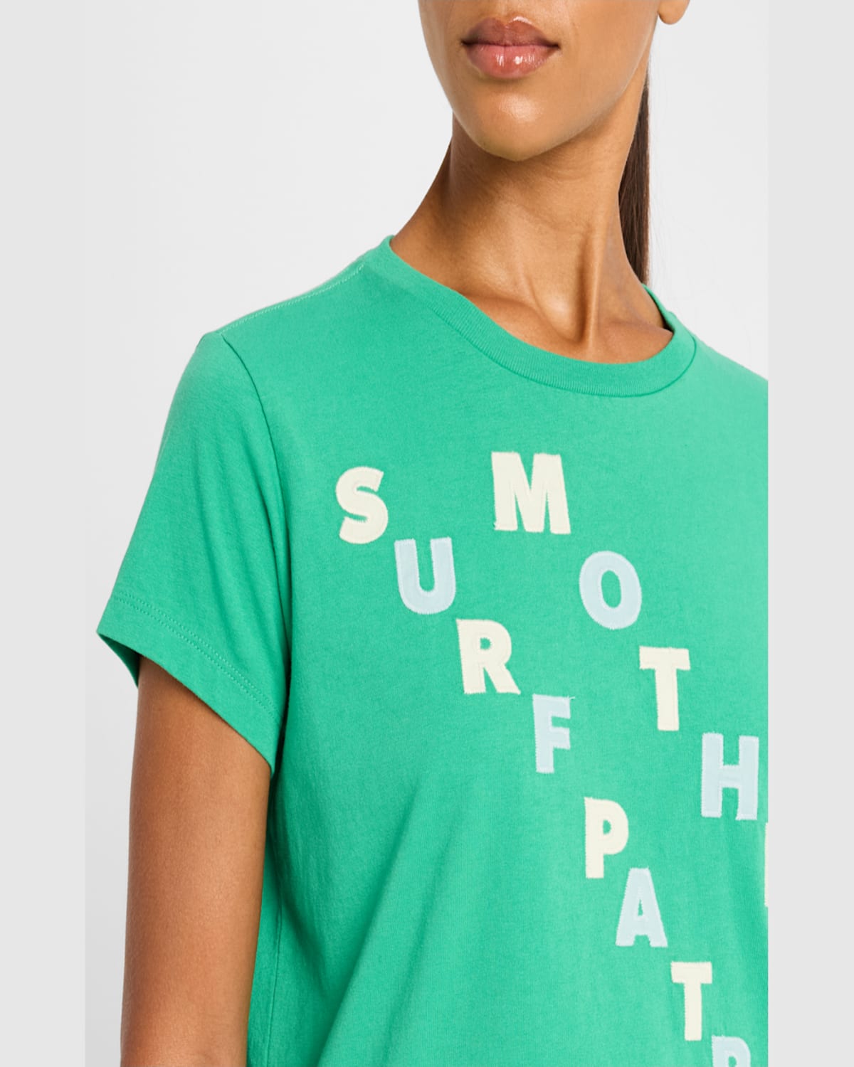 Mother The Boxy Goodie Goodie Graphic Tee In Surf Parol