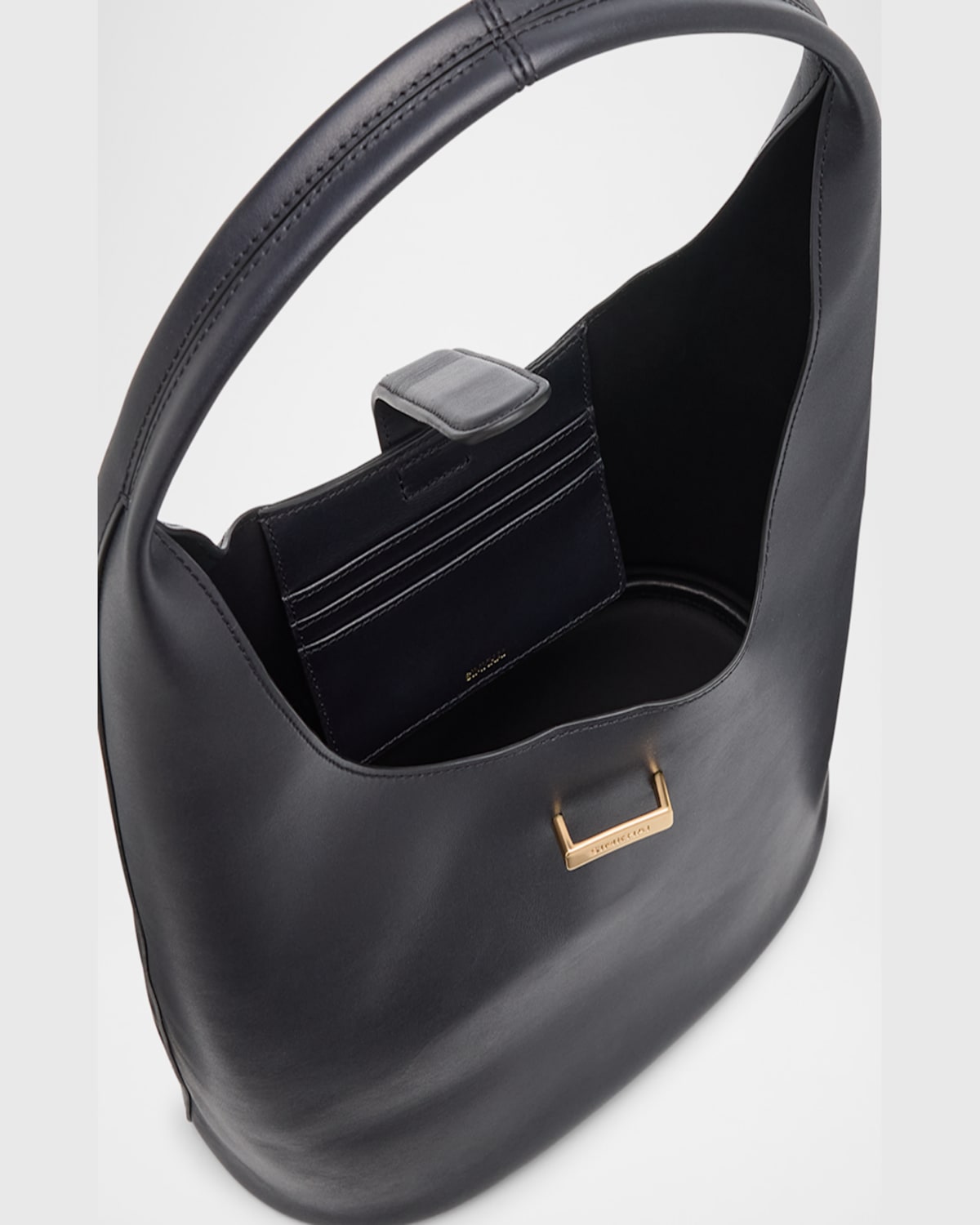 Simkhai Khai Leather Hobo Bag In Black