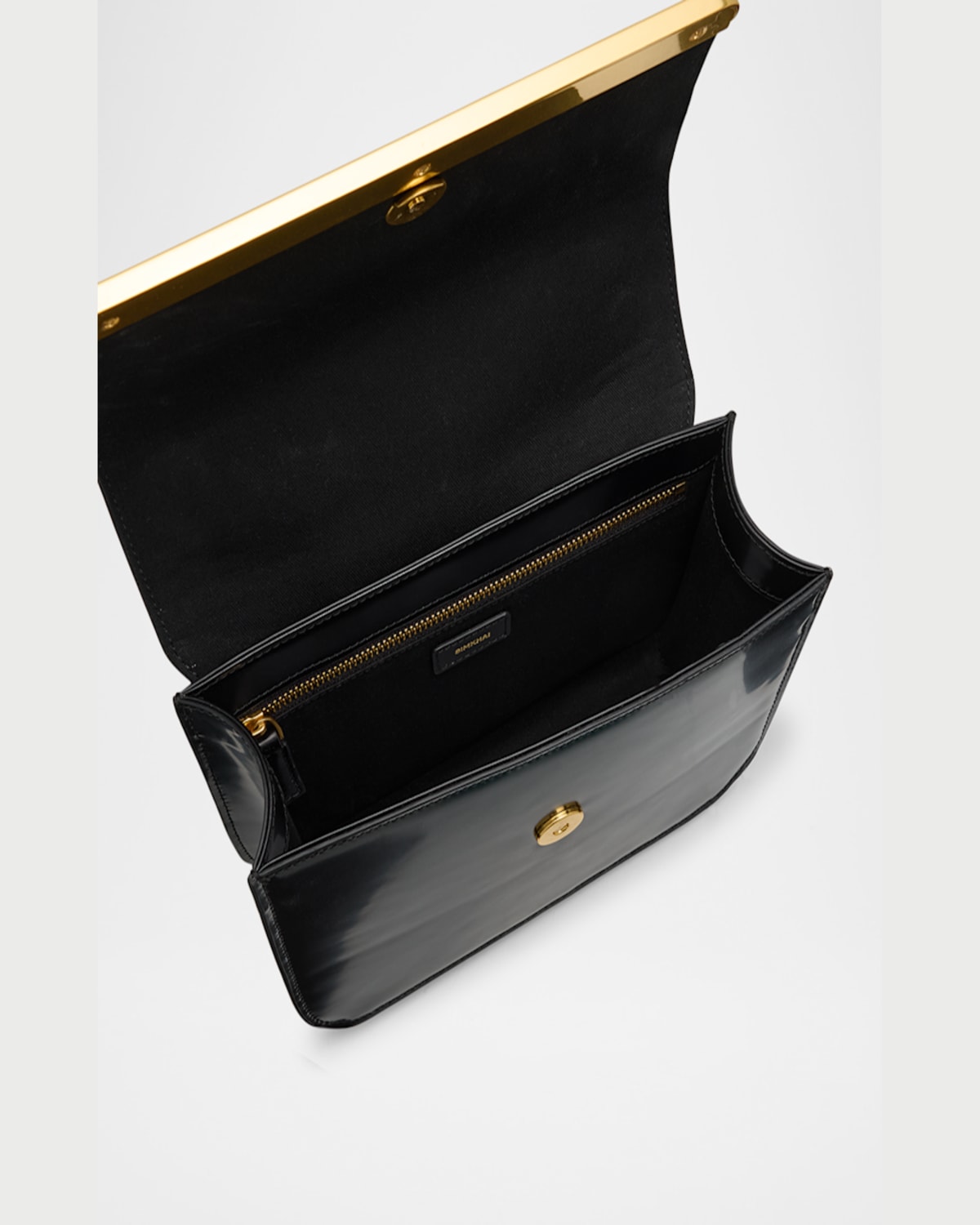 Simkhai Remy Flap Leather Crossbody Bag In Black
