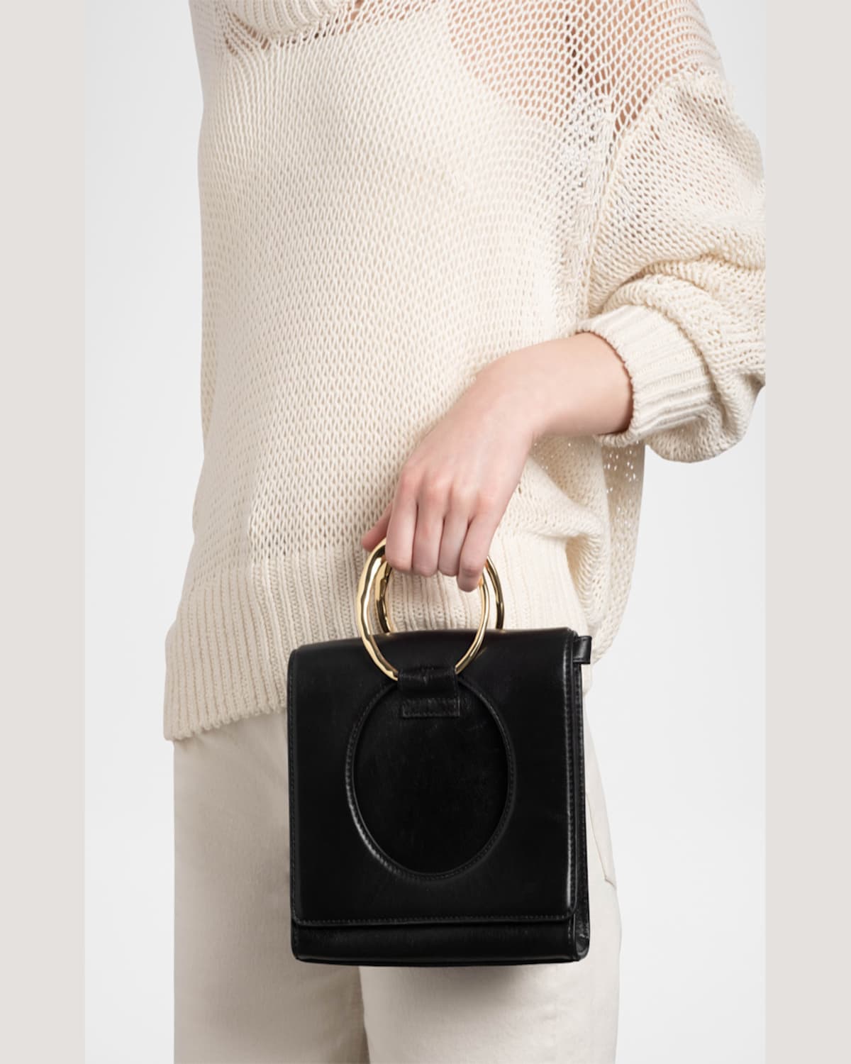ALEXIS BITTAR THE HUNTER CONVERTIBLE LEATHER CROSSBODY BAG 