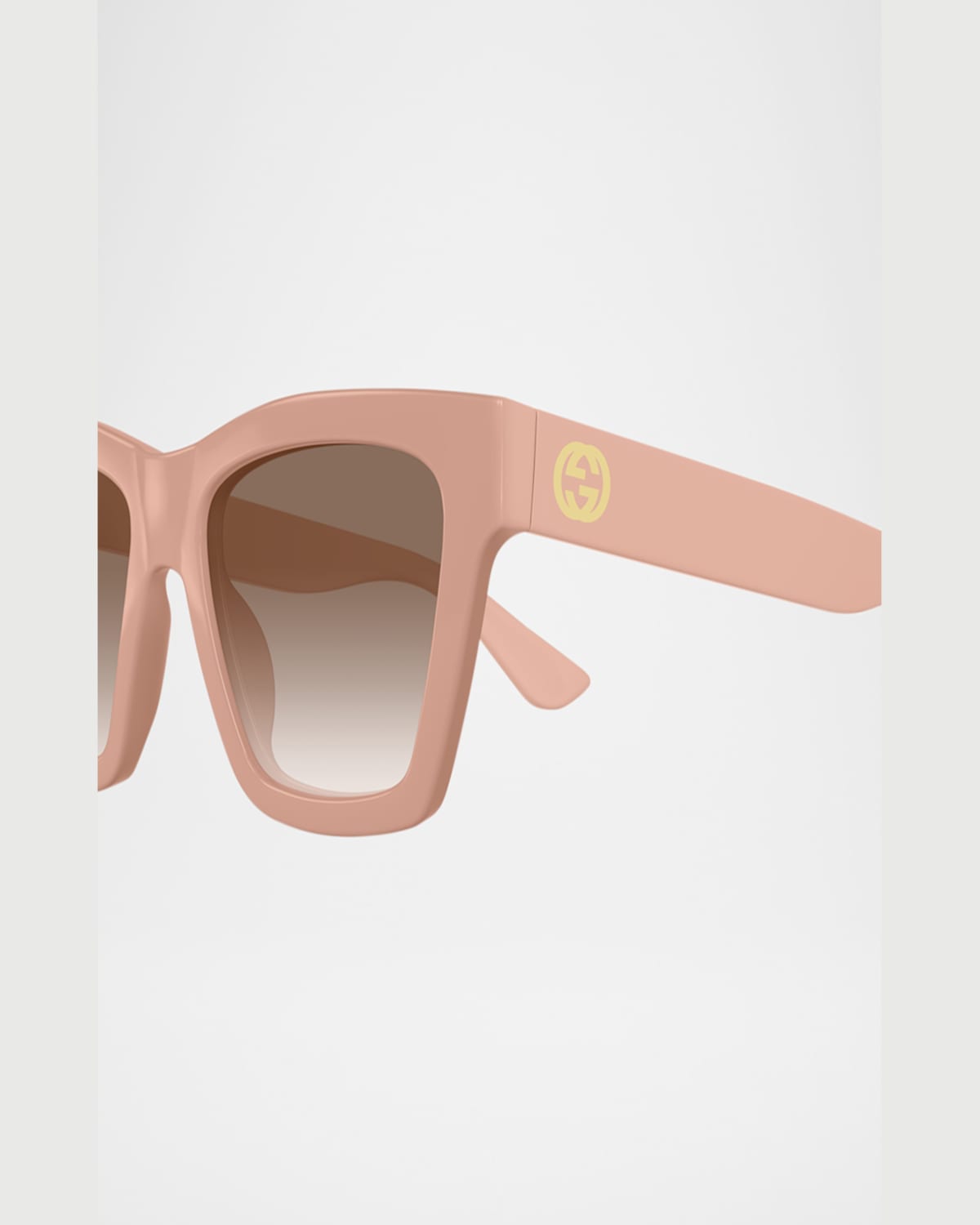 Gucci Cat-eye Gradient Plastic Sunglasses In Avana