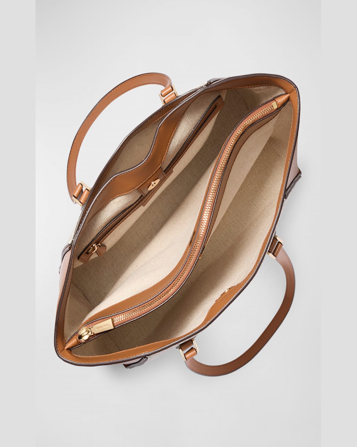 Michael Michael Kors Taryn Monogram Leather Tote Bag In Brnacorn