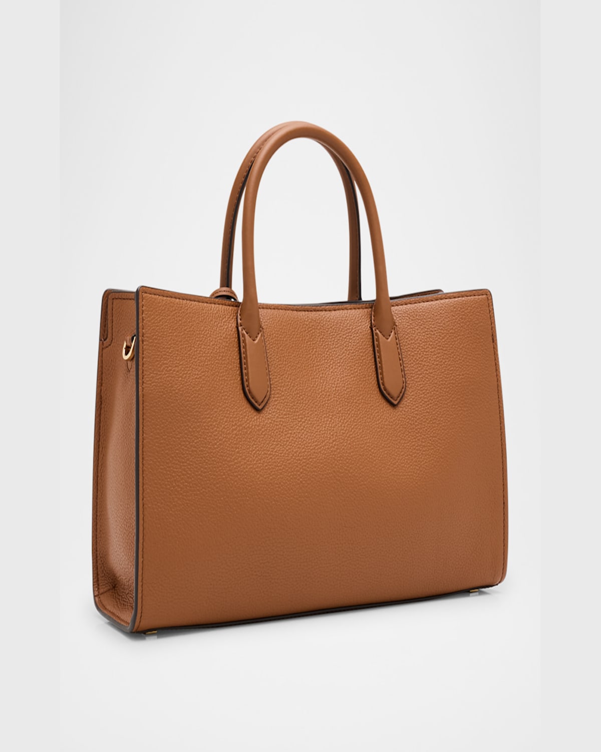 Shop Michael Michael Kors Scarlett Leather Satchel Bag In Luggage