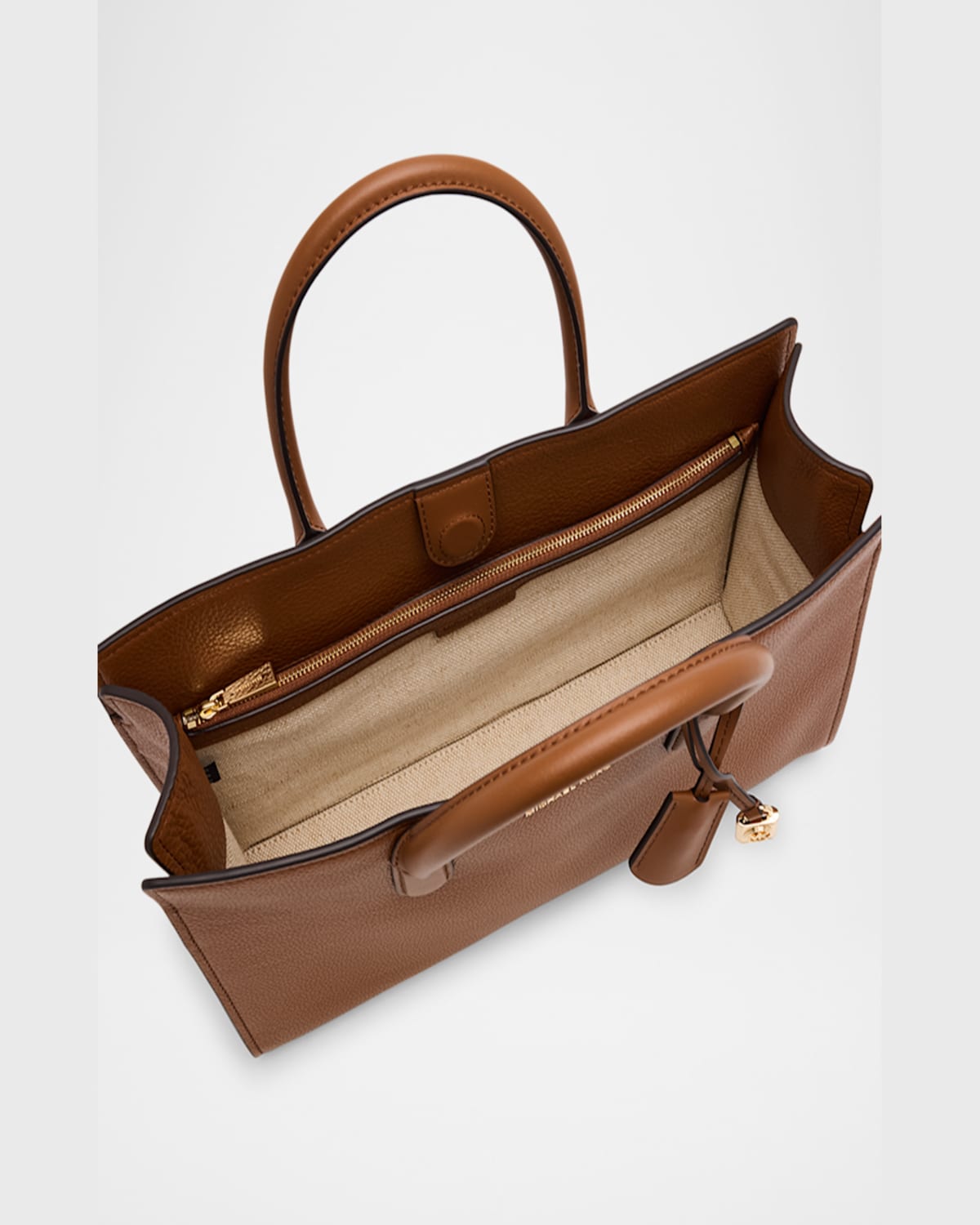 Shop Michael Michael Kors Scarlett Leather Satchel Bag In Luggage