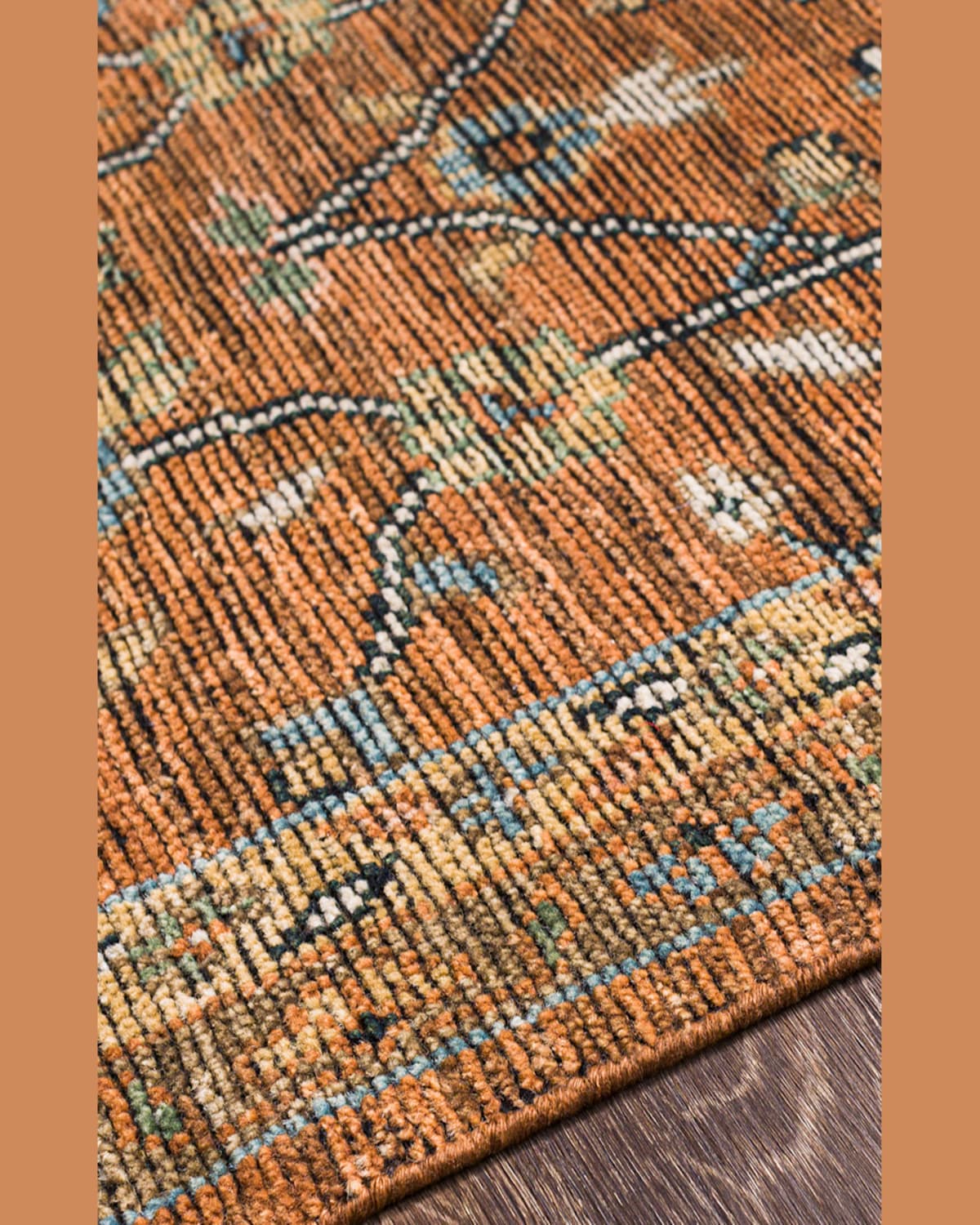 Surya Rugs Reign Hand-knotted Runner 2' X 8' In Brown/biege