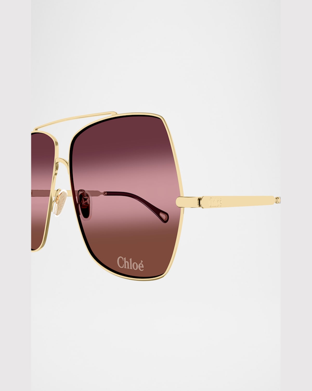 Chloé Full Frame Sunglasses In Pink/blue