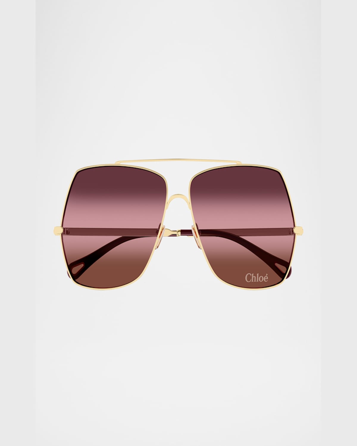 Chloé Full Frame Sunglasses In Pink/blue