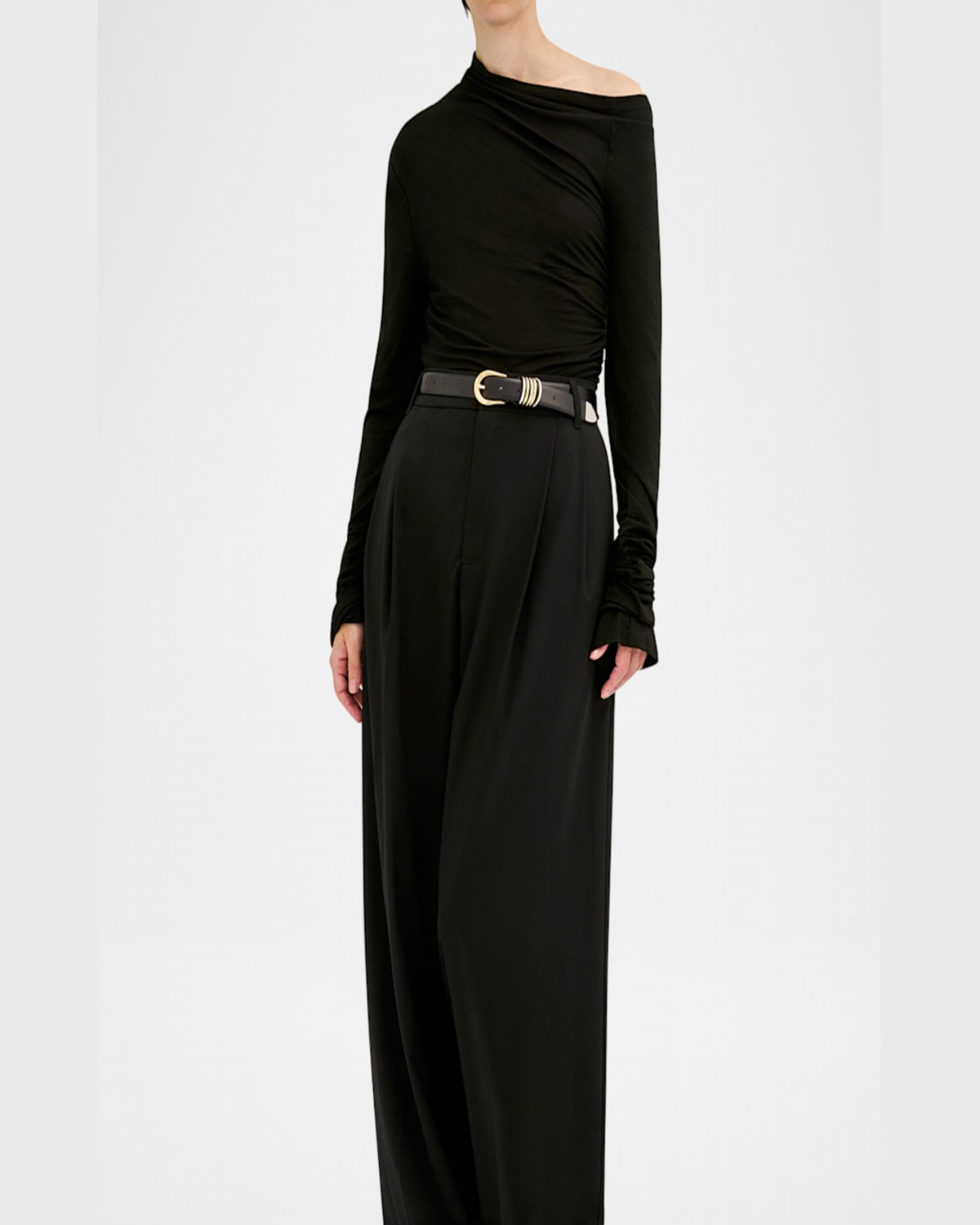 Dehanche Hollyhock Mix Metal Leather Belt In Terre Silver Gold