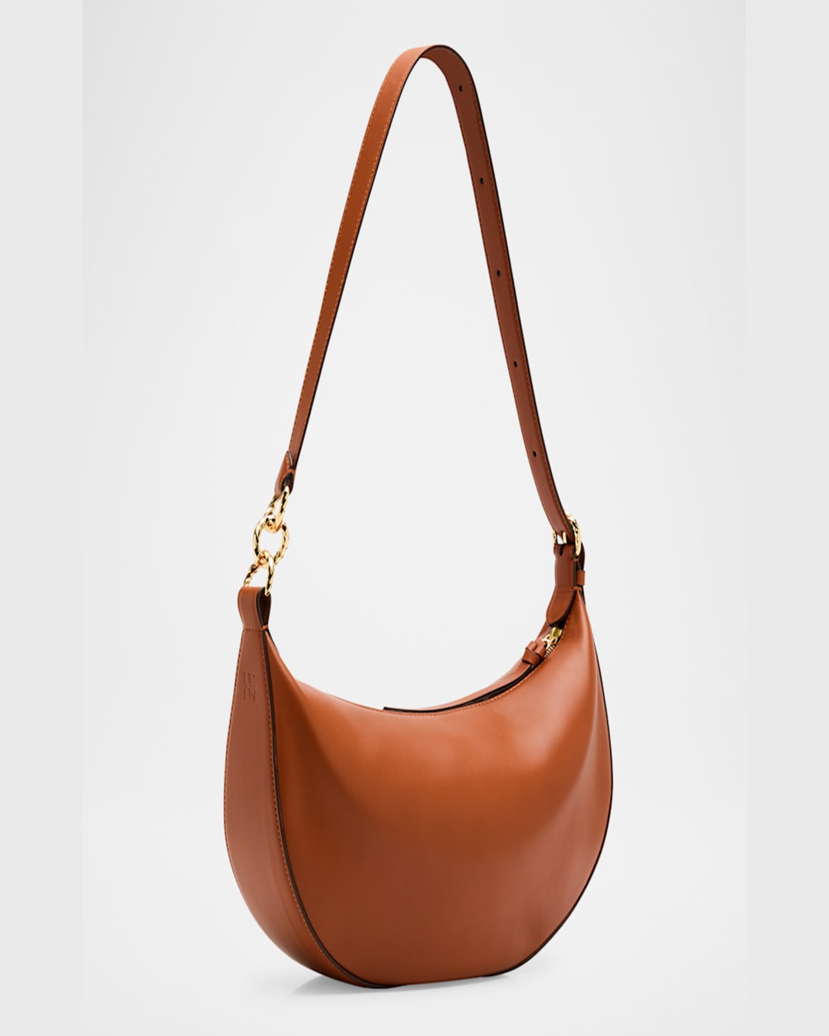Ulla Johnson Twyla Small Calf Leather Hobo Bag In Sierra