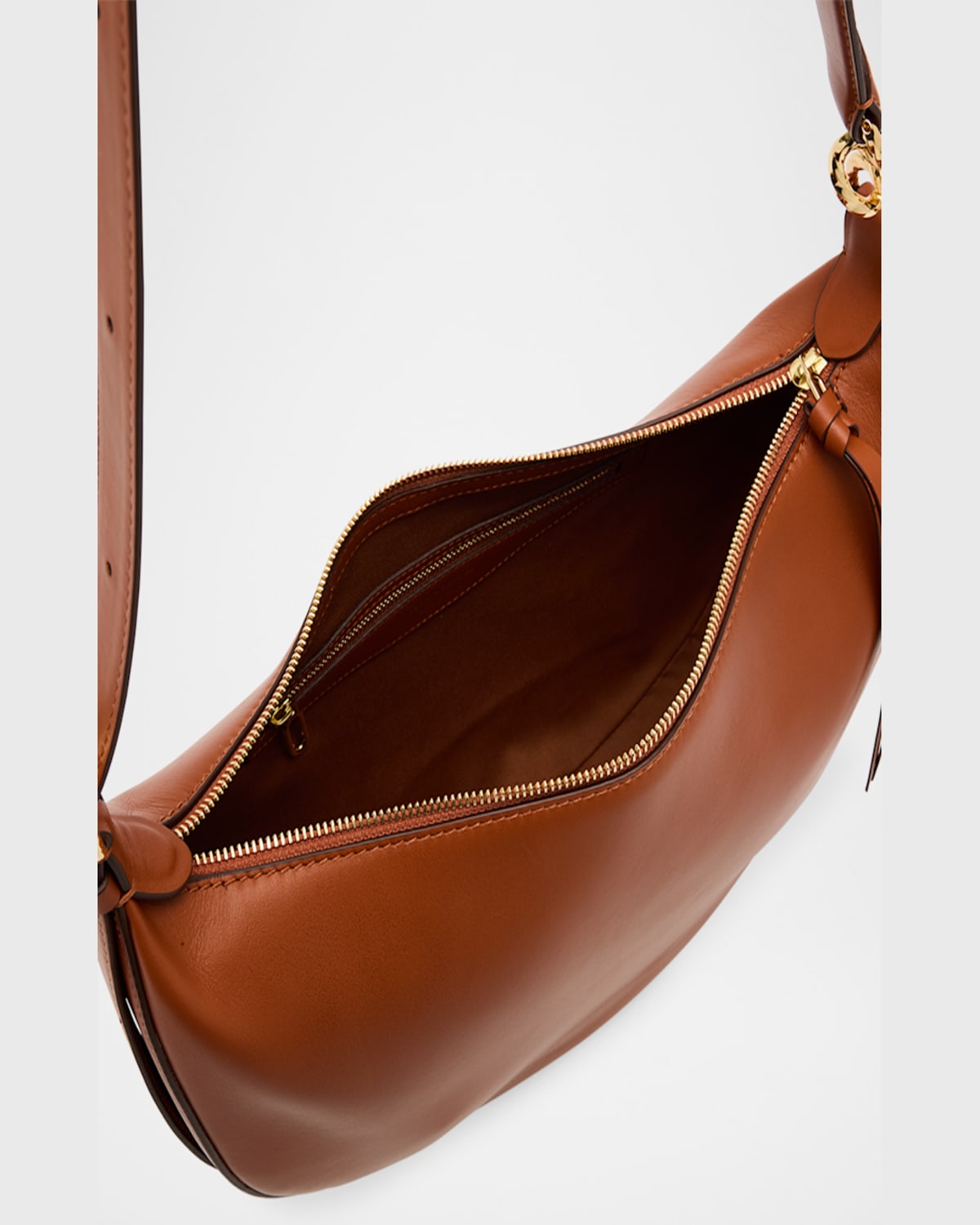 Ulla Johnson Twyla Small Calf Leather Hobo Bag In Sierra