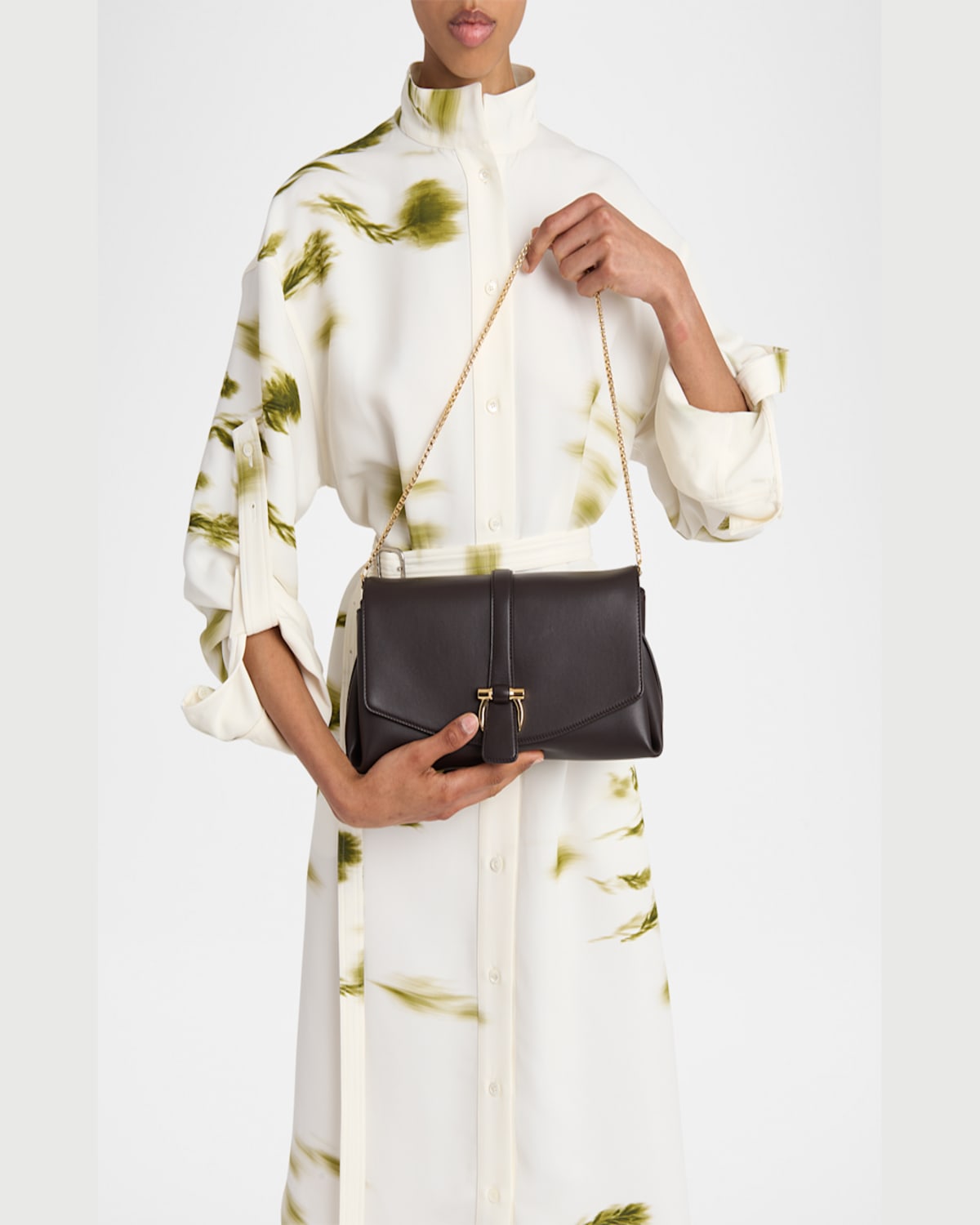 FERRAGAMO SMALL NEW LINE SHOULDER BAG 