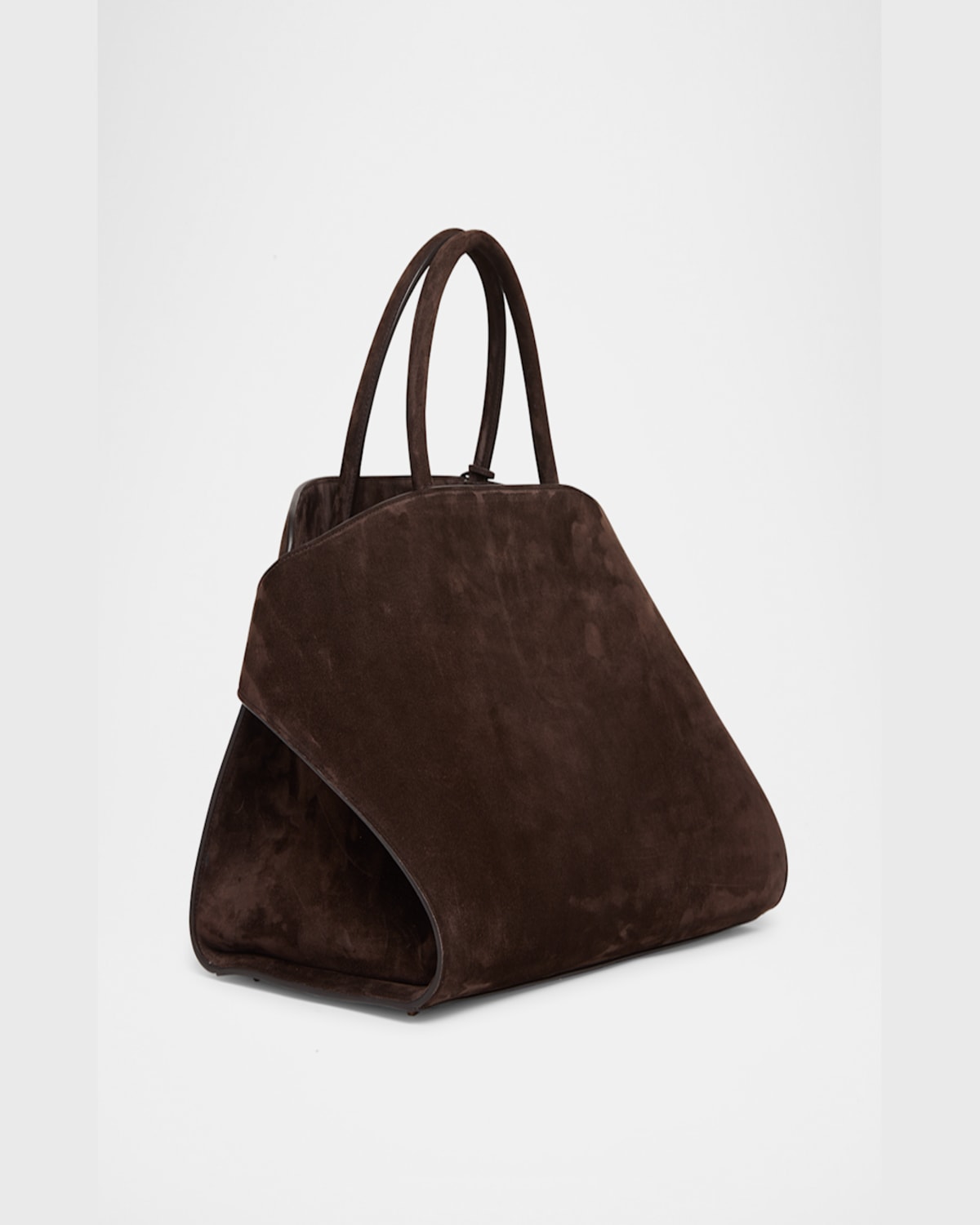 Ferragamo Hug Suede Crossbody Bag In Testa Di Moro